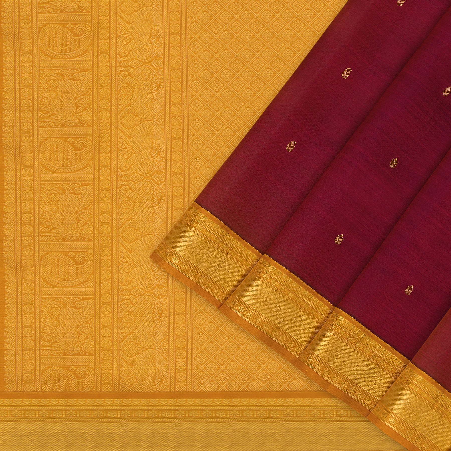 Kanakavalli Kanjivaram Silk Sari 24-611-HS001-14278 - Cover View