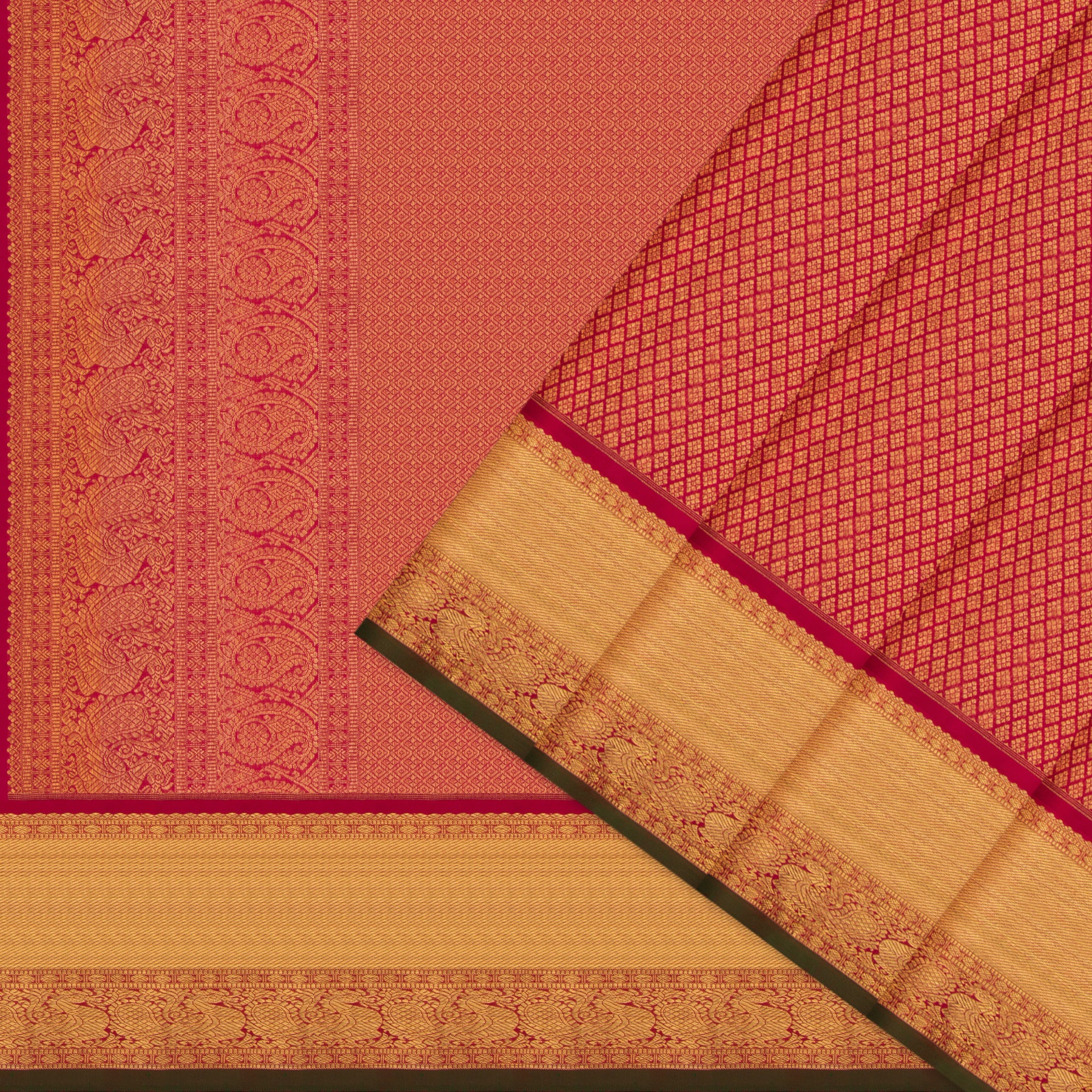 Kanakavalli Kanjivaram Silk Sari 24-611-HS001-14279 - Cover View