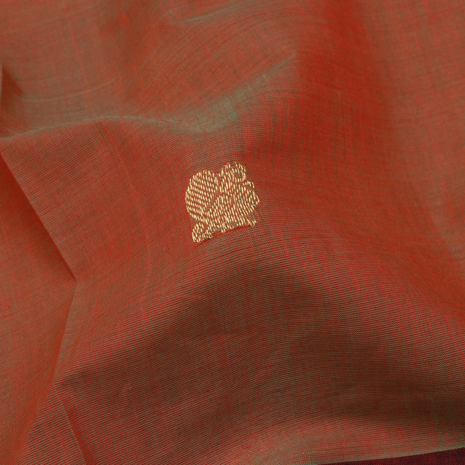 Kanakavalli Kanchi Cotton Sari 24-613-HS003-06158 - Fabric View