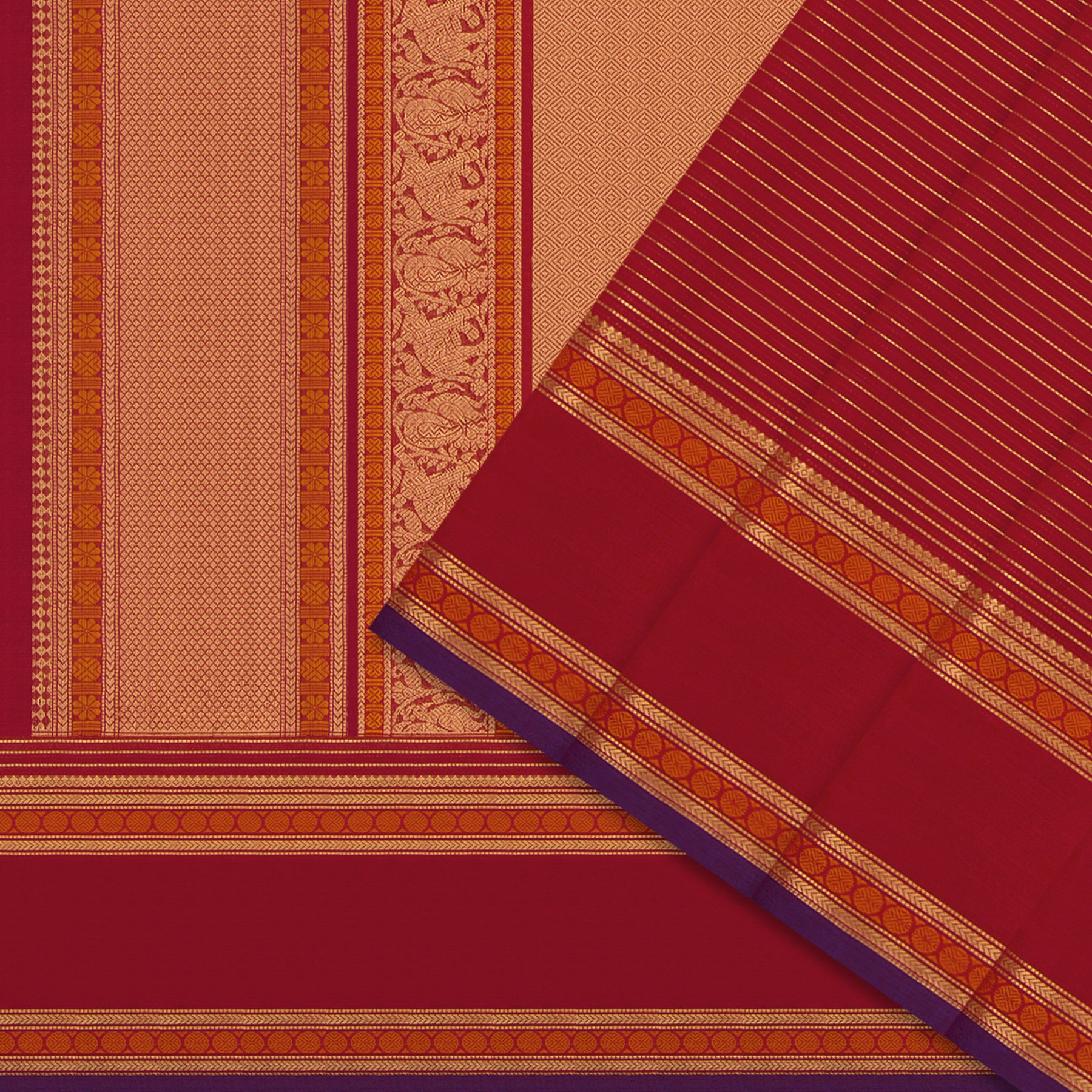 Kanakavalli Kanchi Cotton Sari 24-613-HS003-00687 - Cover View