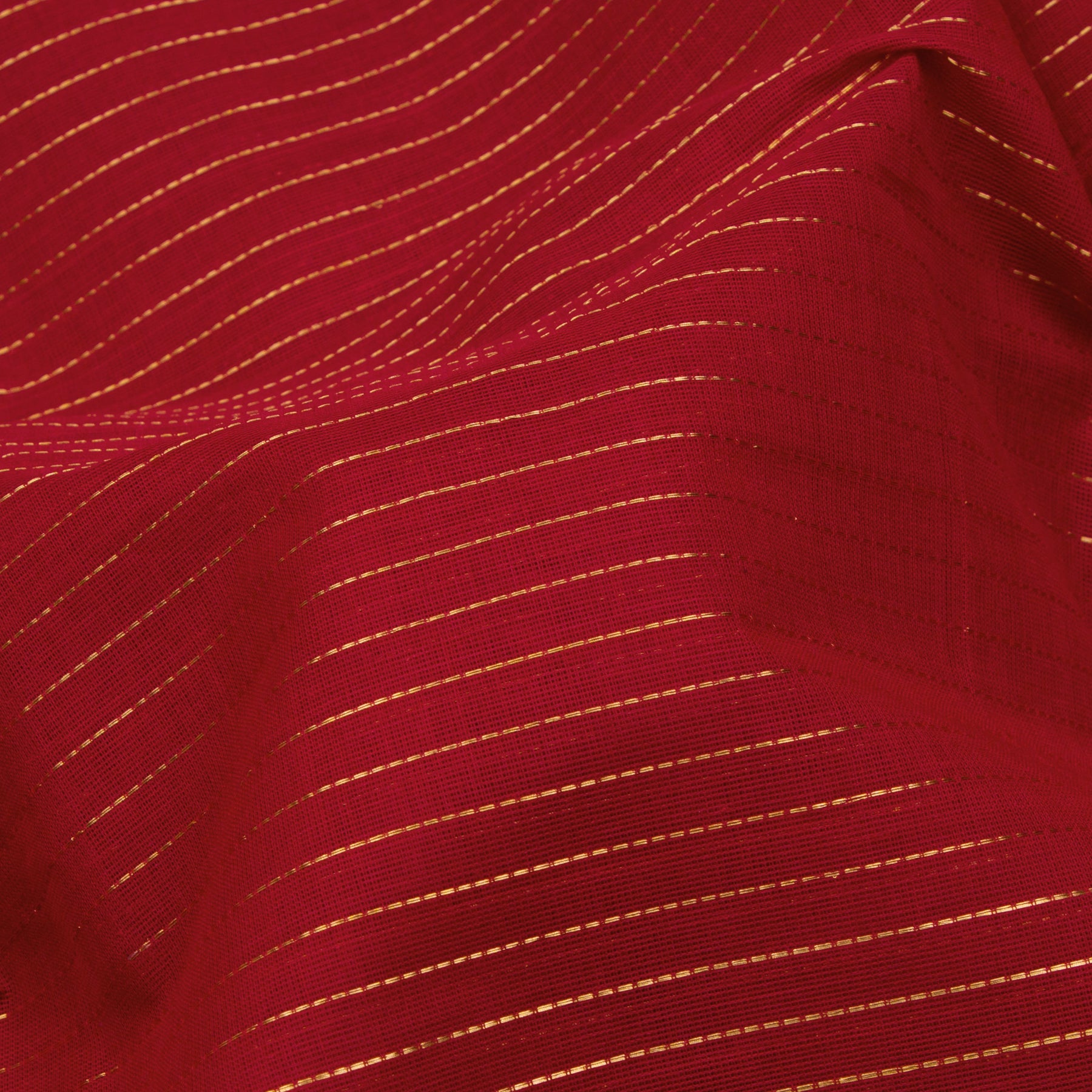 Kanakavalli Kanchi Cotton Sari 24-613-HS003-00687 - Fabric View