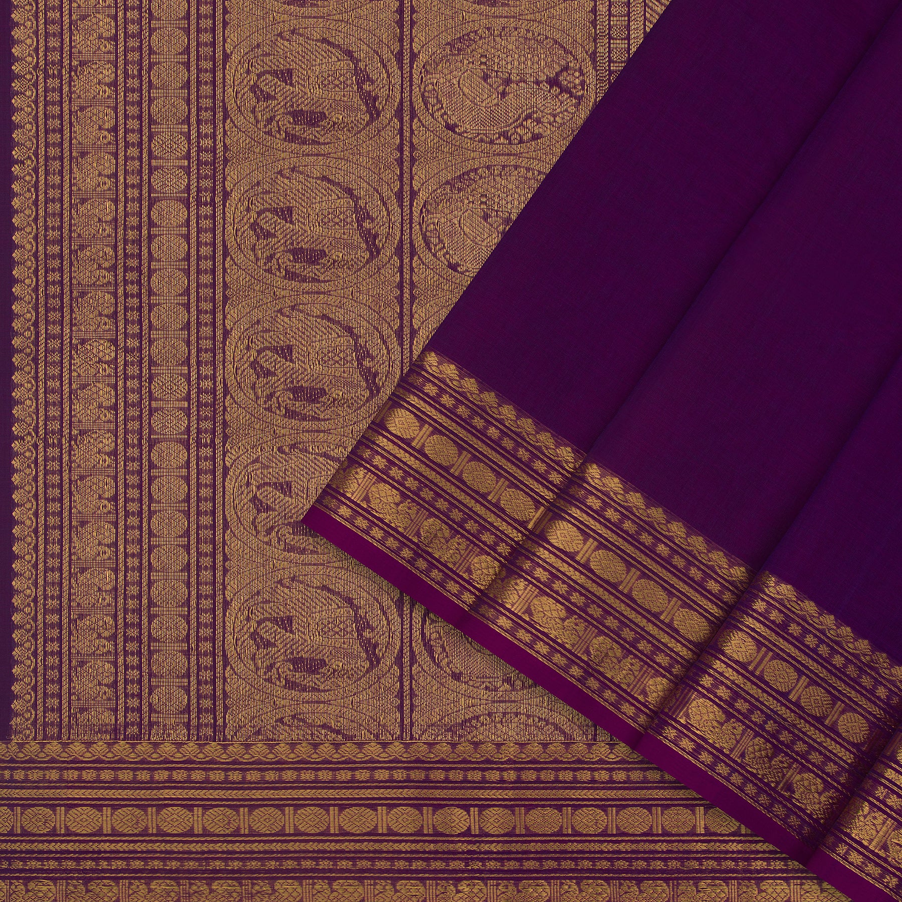 Kanakavalli Kanchi Cotton Sari 24-613-HS003-00724 - Cover View