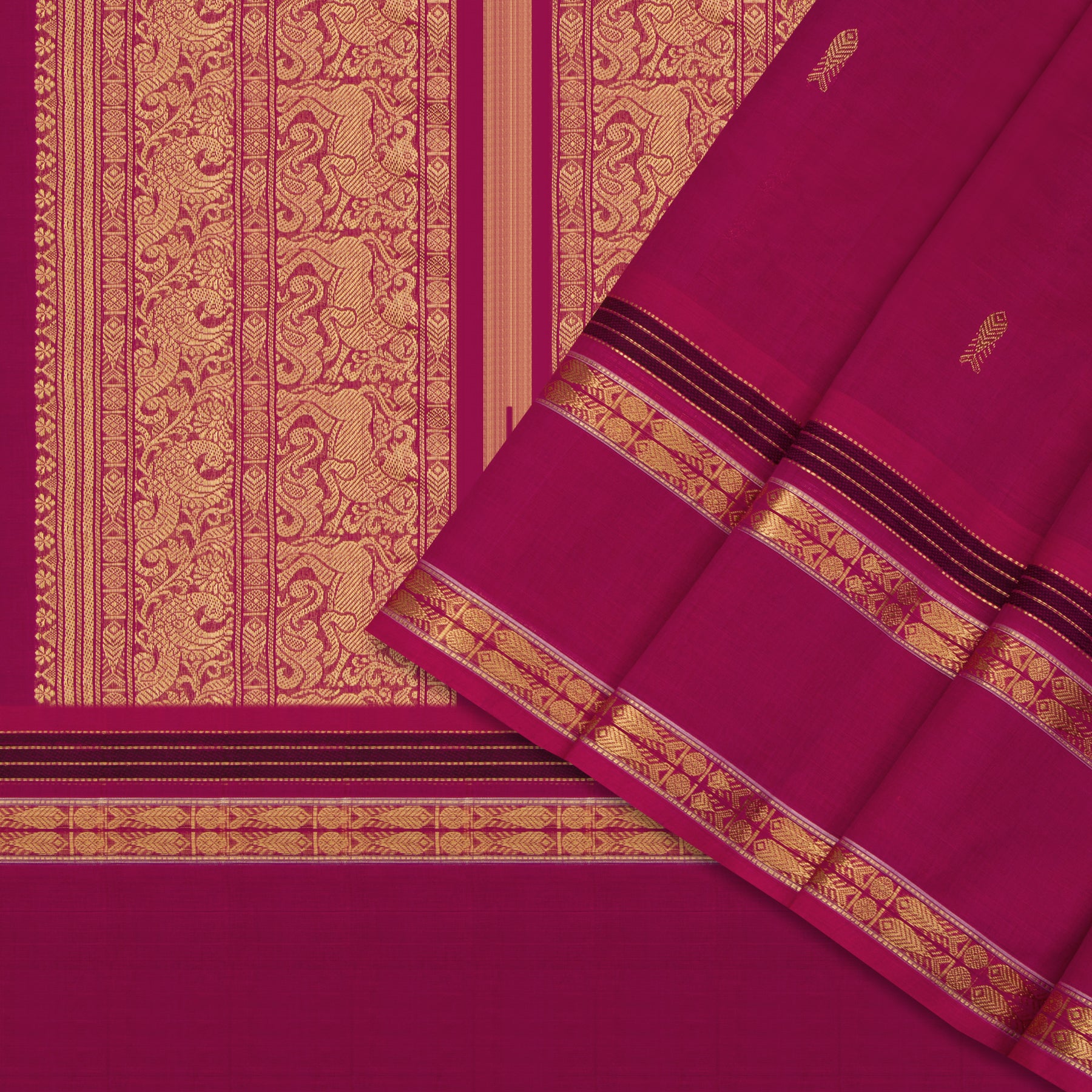 Kanakavalli Kanchi Cotton Sari 24-613-HS003-06000 - Cover View