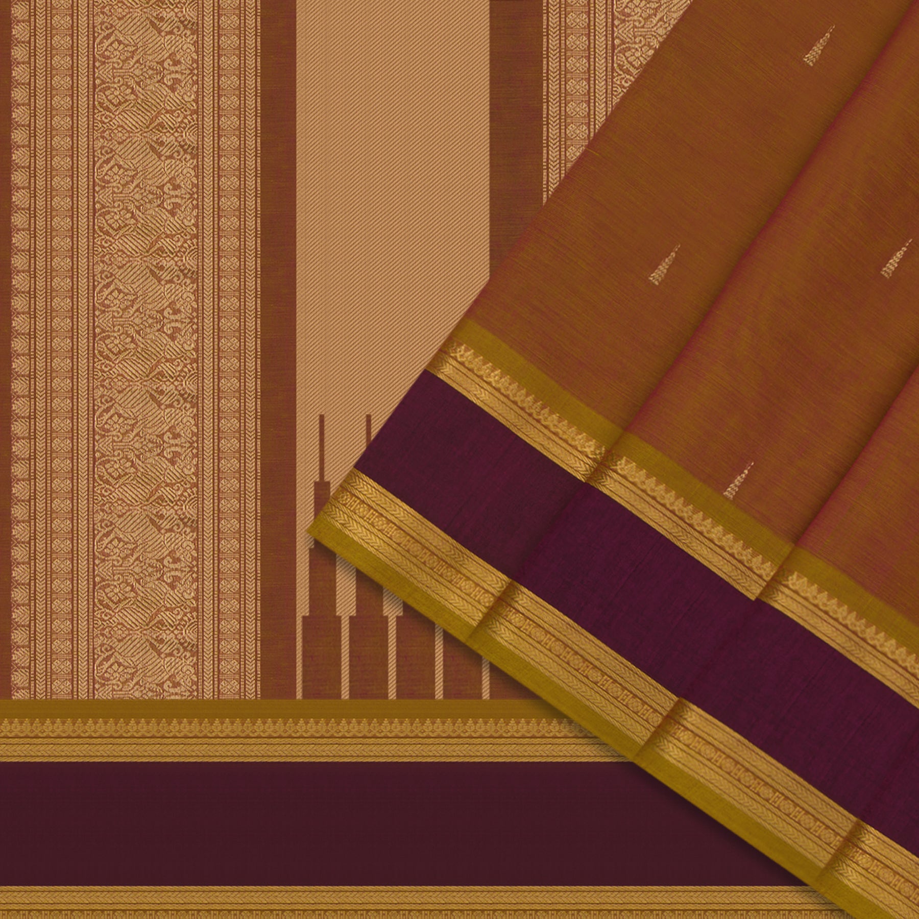 Kanakavalli Kanchi Cotton Sari 24-613-HS003-06077 - Cover View