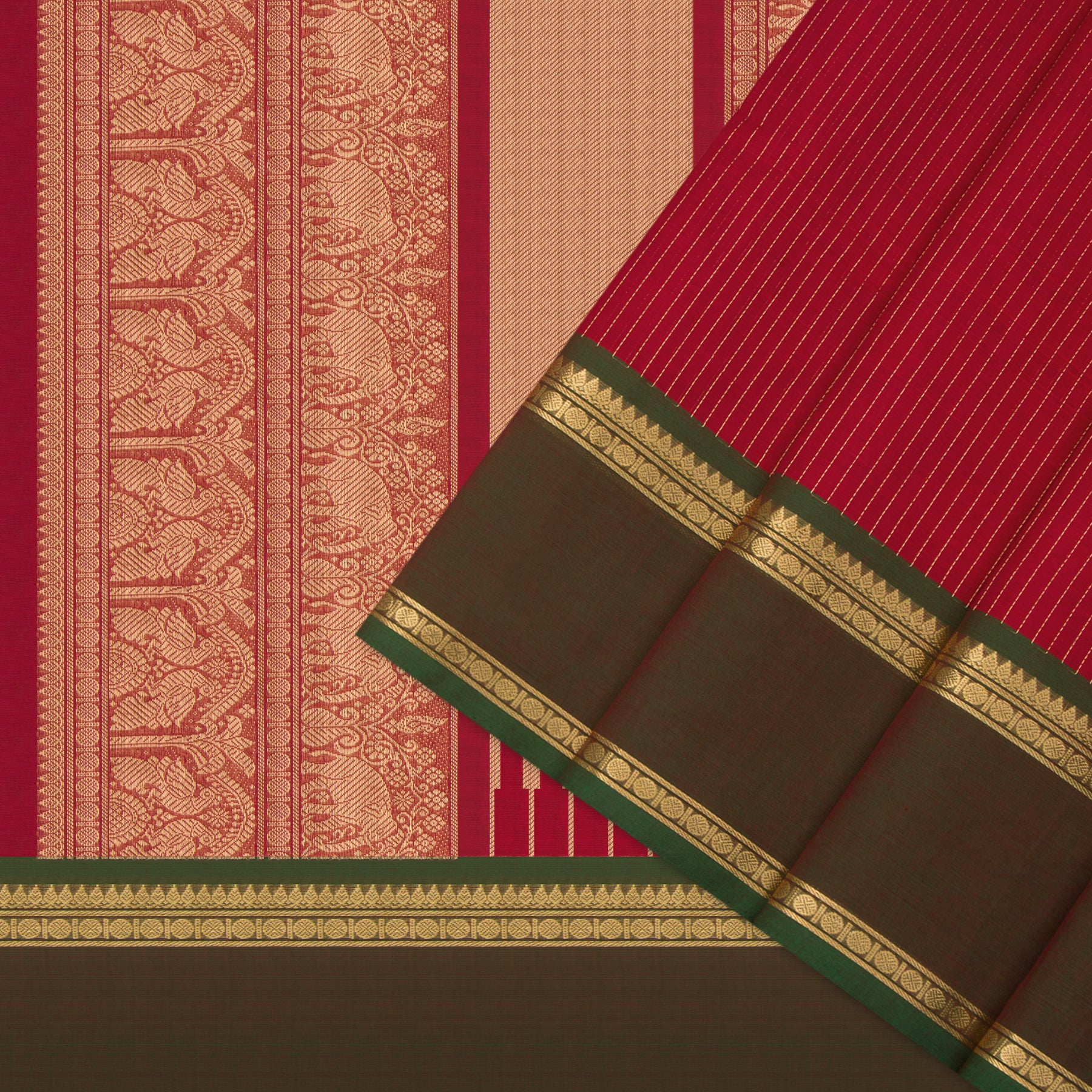 Kanakavalli Kanchi Cotton Sari 24-613-HS003-06082 - Cover View