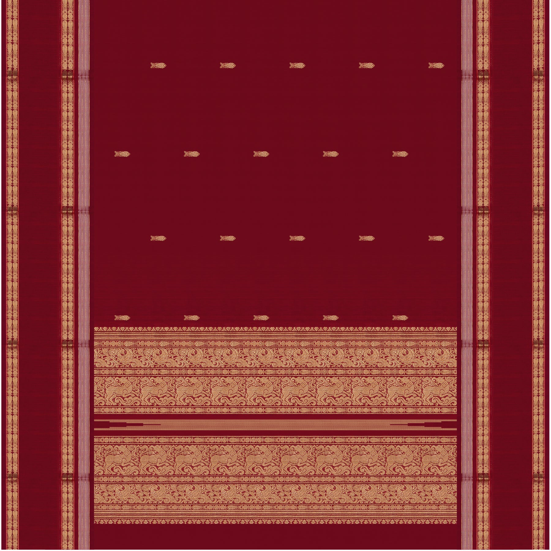 Kanakavalli Kanchi Cotton Sari  24-613-HS003-06113 - Full View