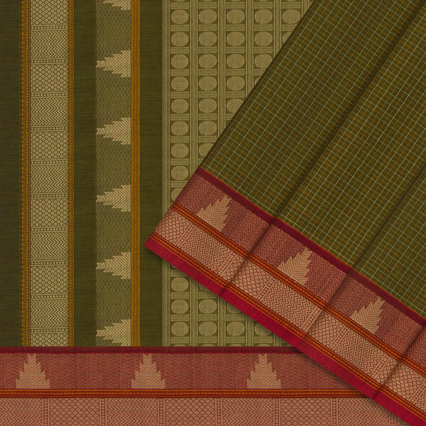 Kanakavalli Kanchi Cotton Sari 24-613-HS003-06225 - Cover View