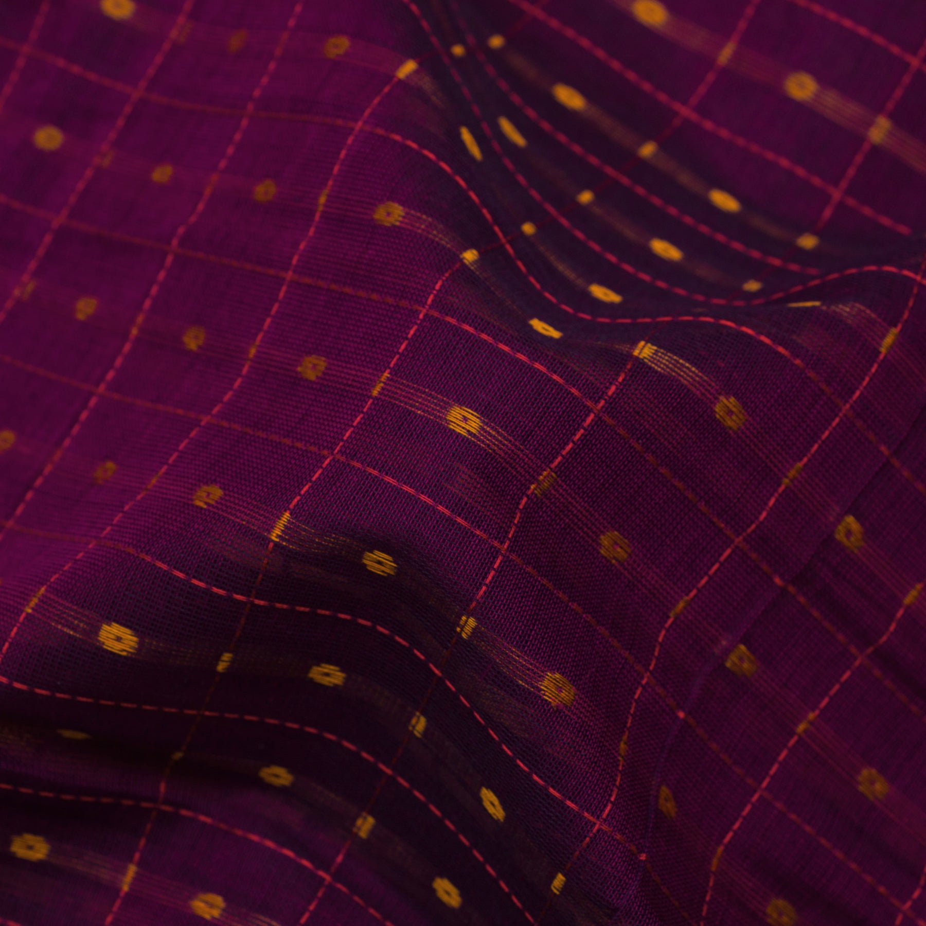 Kanakavalli Kanchi Cotton Sari 24-613-HS003-06234 - Fabric View