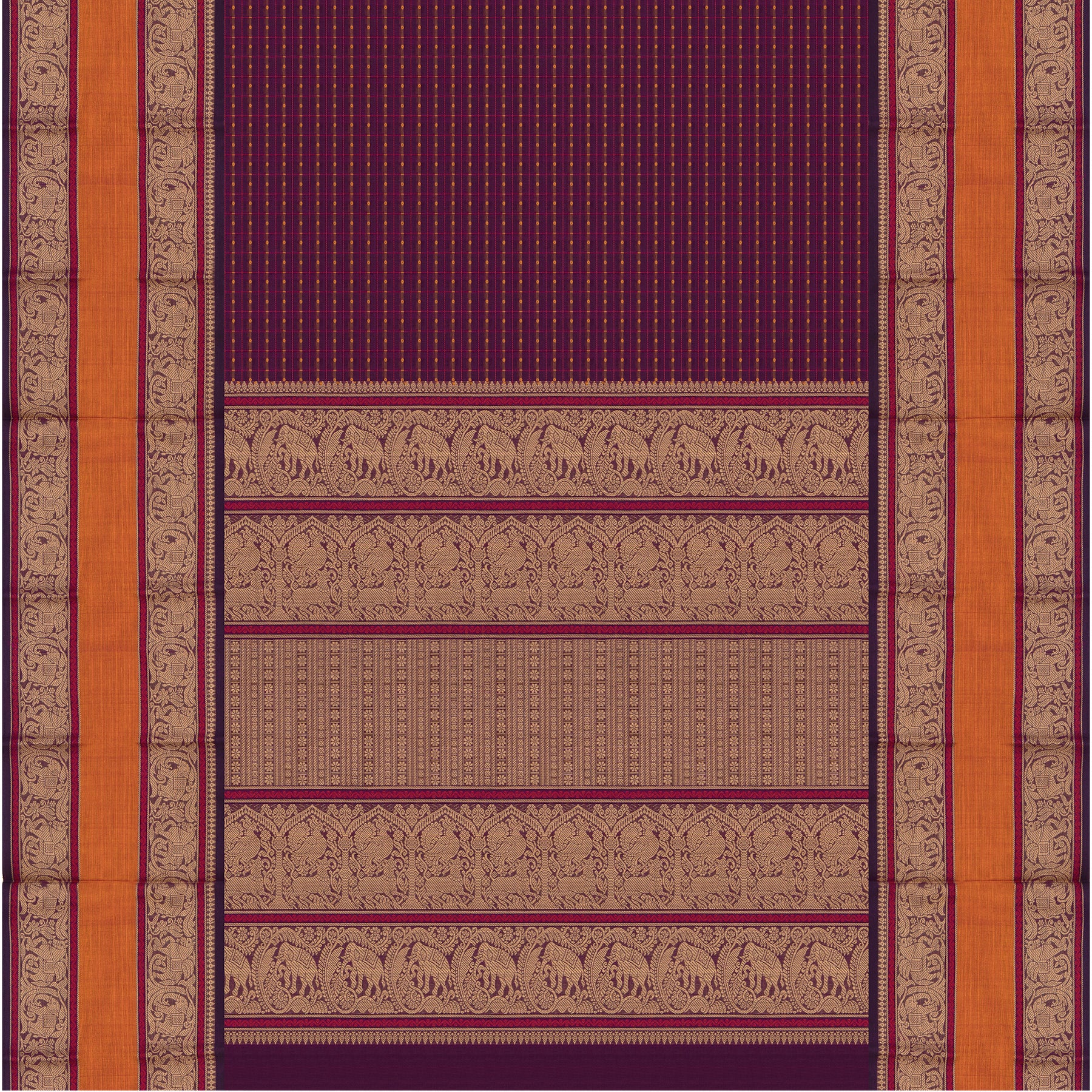 Kanakavalli Kanchi Cotton Sari 24-613-HS003-06234 - Full View