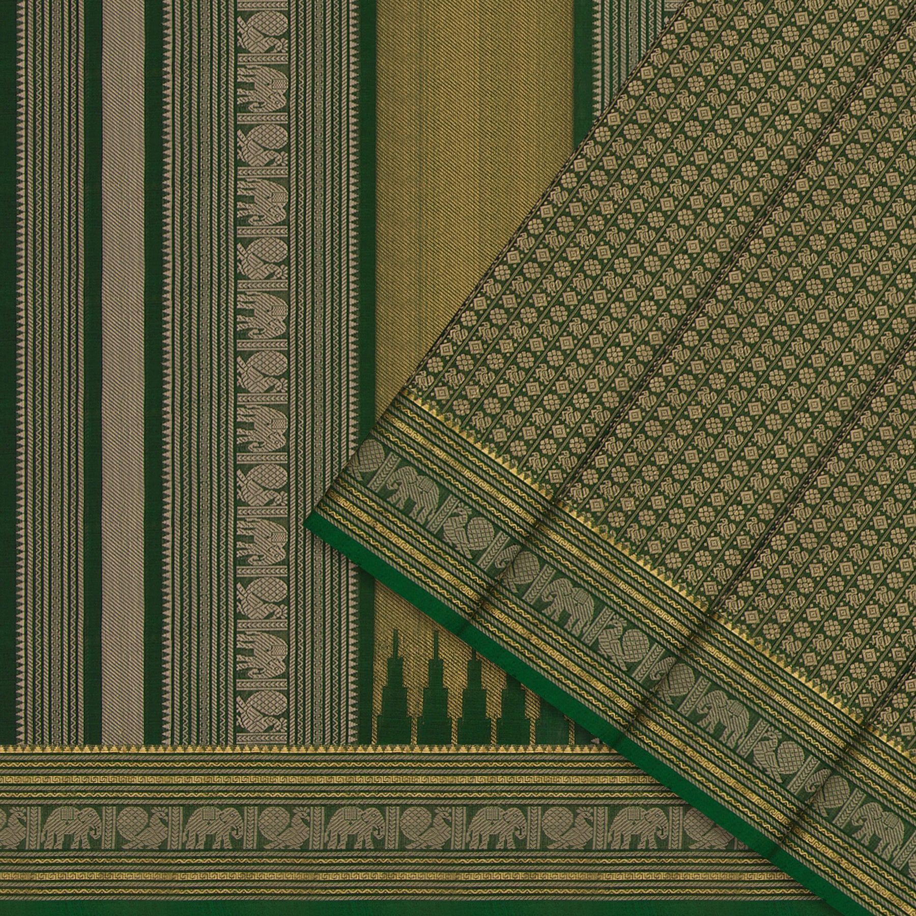 Kanakavalli Kanchi Cotton Sari 24-613-HS003-09043 - Cover View