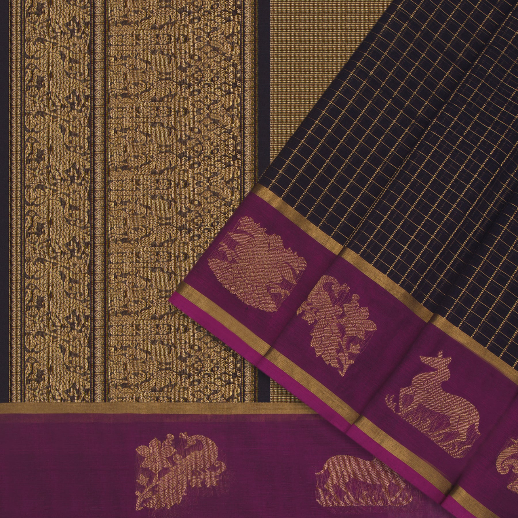 Kanakavalli Kanchi Cotton Sari 24-613-HS003-14372 - Cover View