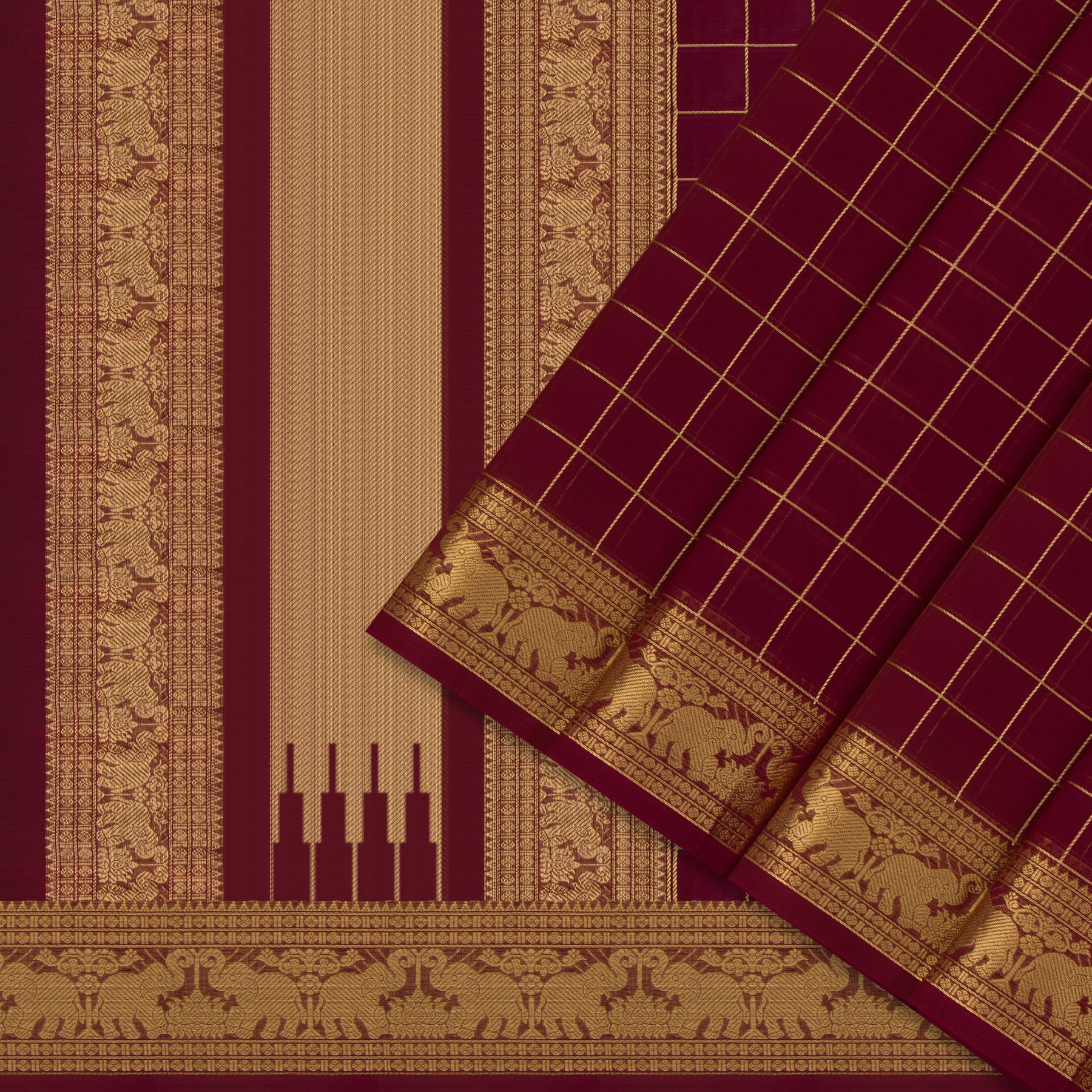 Kanakavalli Kanchi Cotton Sari 24-613-HS003-14373 - Cover View