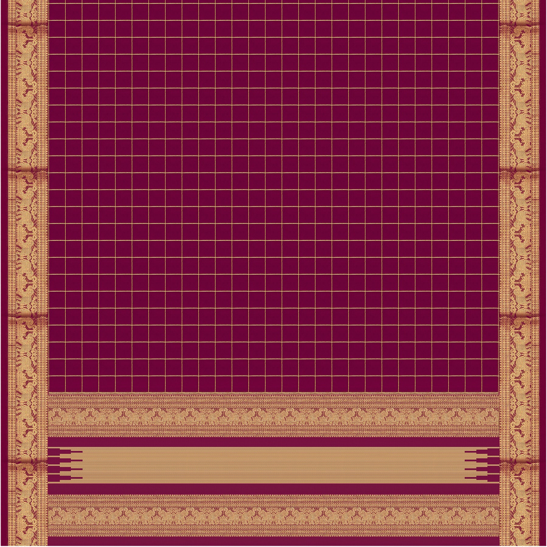 Kanakavalli Kanchi Cotton Sari 24-613-HS003-14374 - Full View