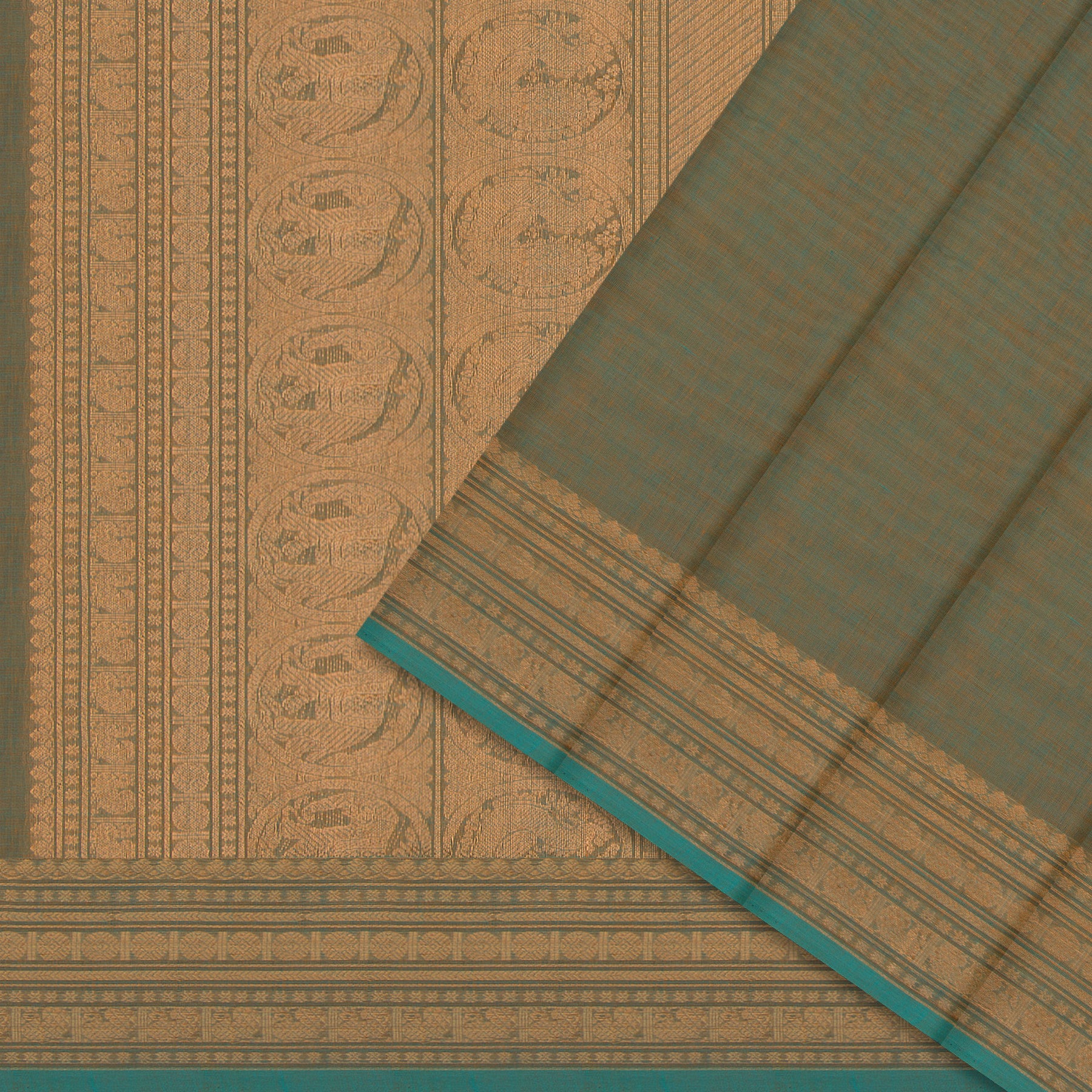 Kanakavalli Kanchi Cotton Sari 24-613-HS003-14384 - Cover View