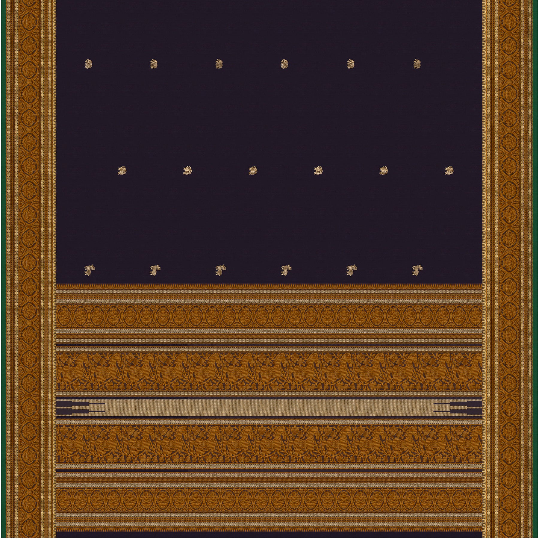 Kanakavalli Kanchi Cotton Sari 24-613-HS003-14393 - Full View