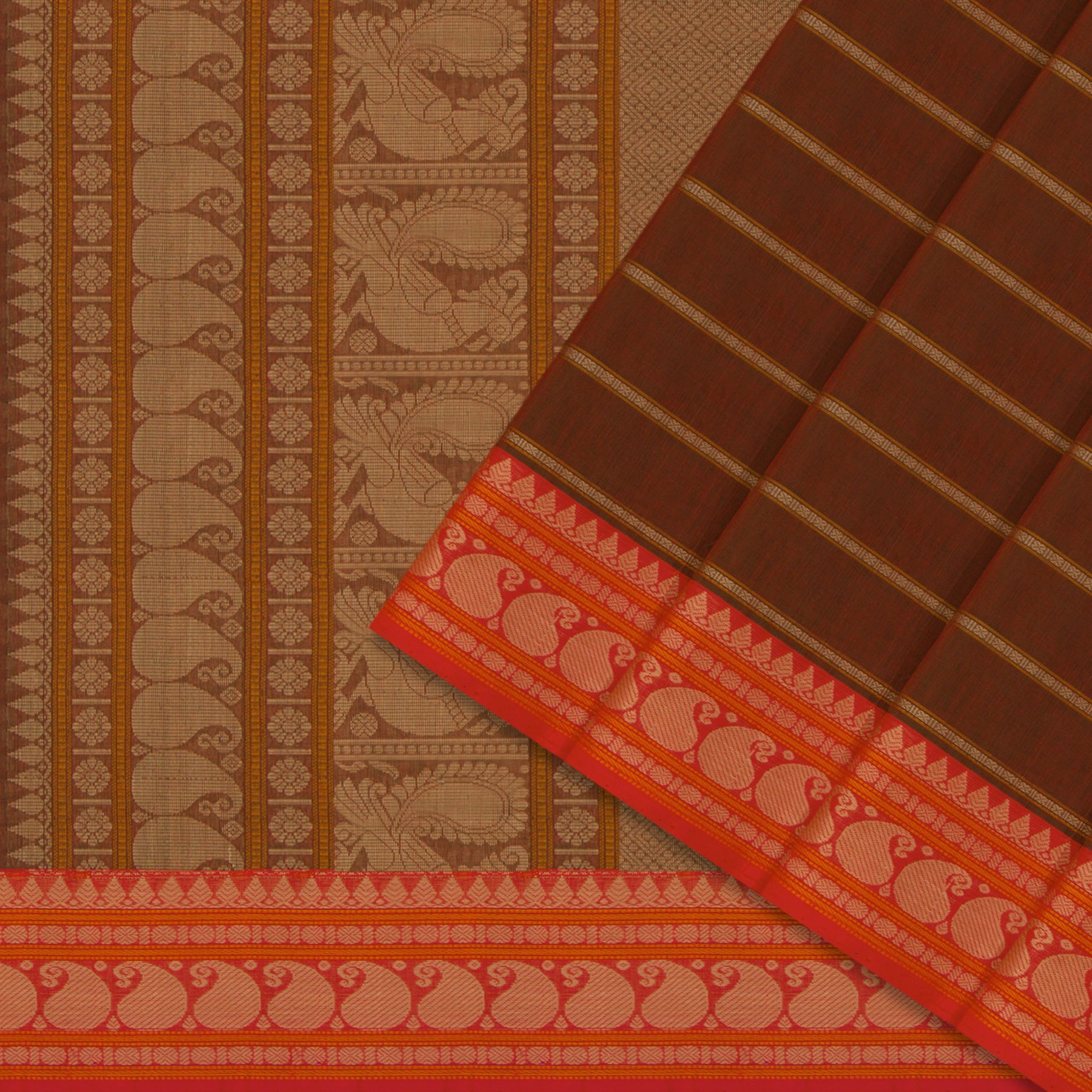Kanakavalli Kanchi Cotton Sari 24-613-HS003-14400 - Cover View