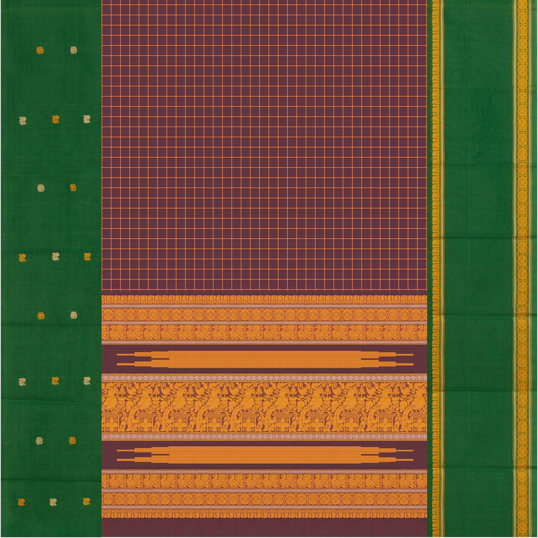 Kanakavalli Kanchi Cotton Sari 24-613-HS003-14425 - Full View