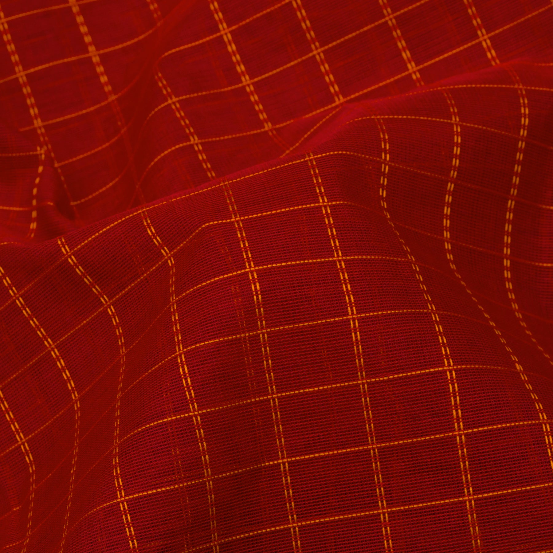 Kanakavalli Kanchi Cotton Sari 24-613-HS003-14427 - Fabric View