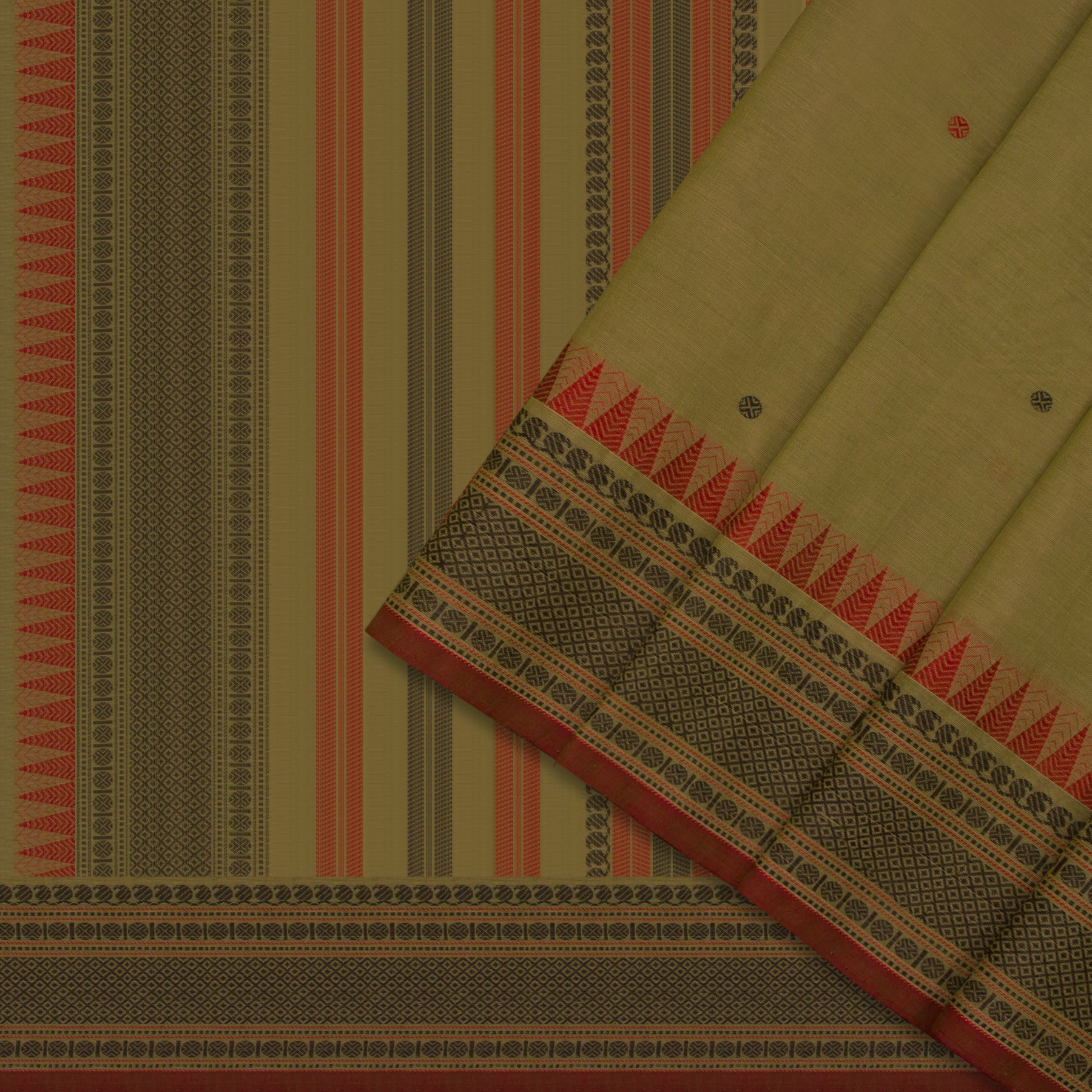 Kanakavalli Kanchi Cotton Sari 24-613-HS003-14439 - Cover View