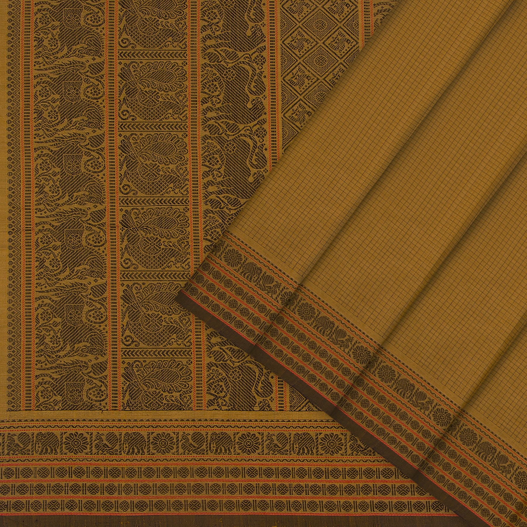 Kanakavalli Kanchi Cotton Sari 24-613-HS003-14440 - Cover View
