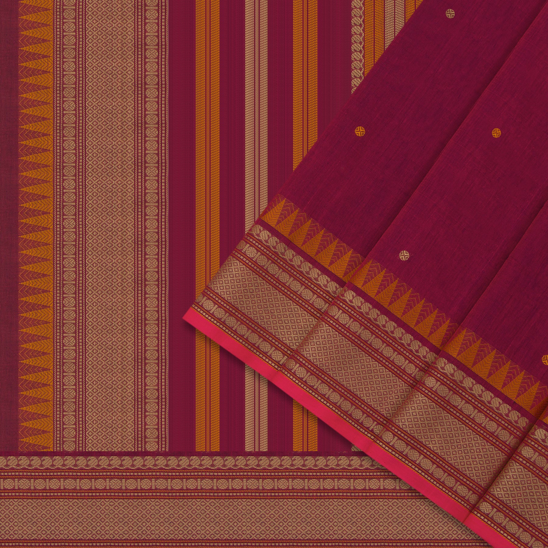 Kanakavalli Kanchi Cotton Sari 24-613-HS003-14442 - Cover View