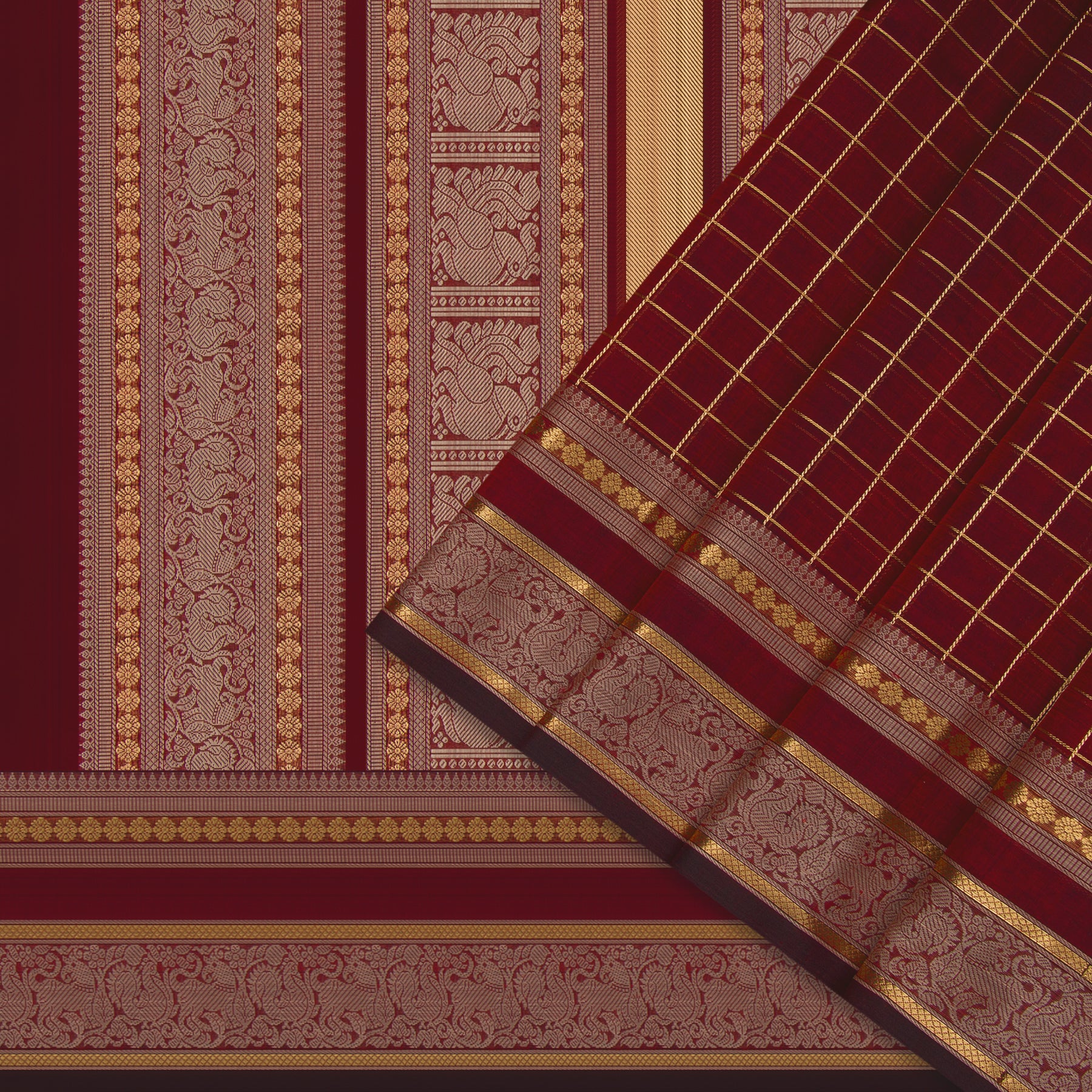 Kanakavalli Silk/Cotton Sari 24-613-HS005-00110 - Cover View