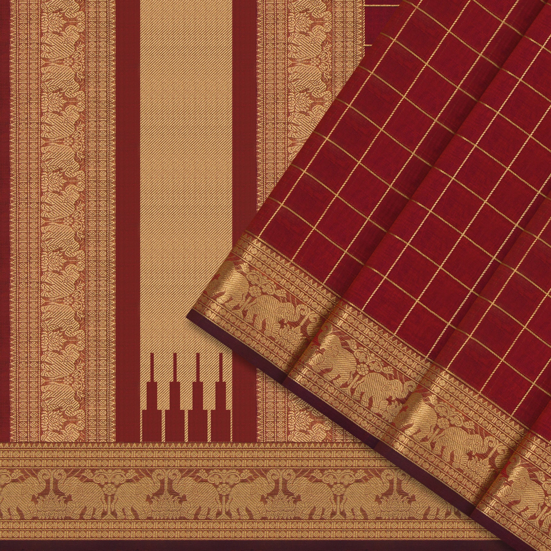 Kanakavalli Silk/Cotton Sari 24-613-HS005-00123 - Cover View