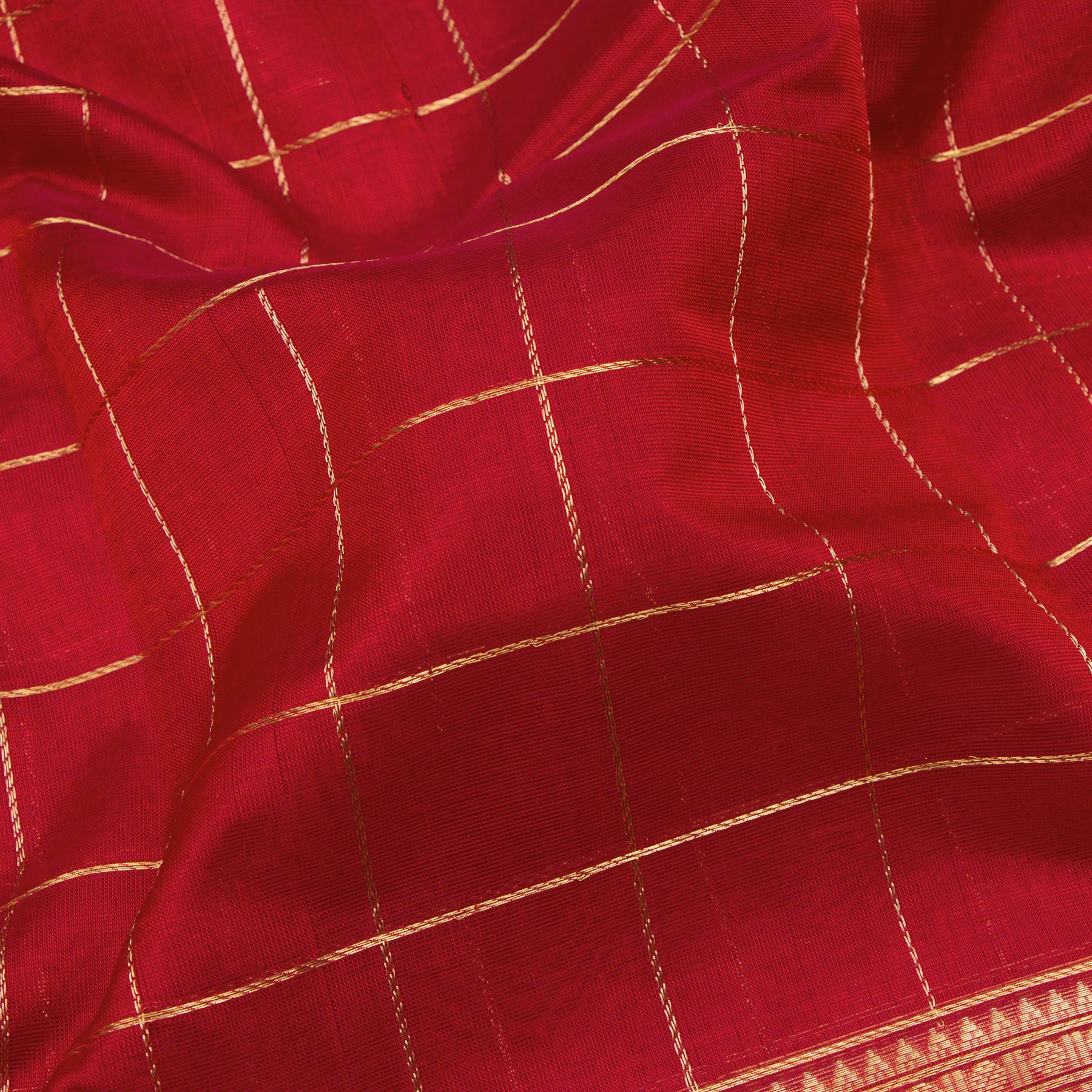 Kanakavalli Silk/Cotton Sari 24-613-HS005-02556 - Fabric View