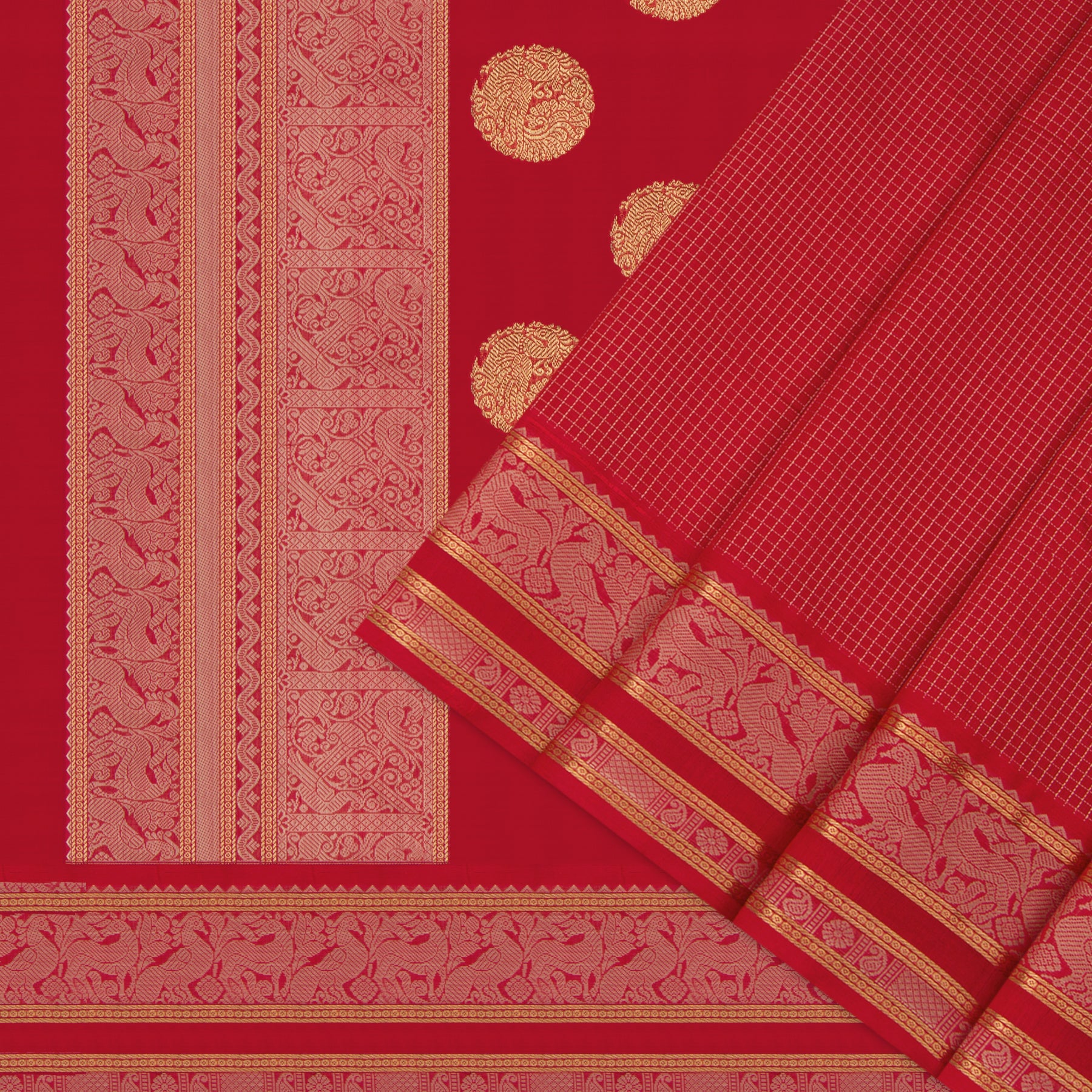 Kanakavalli Silk/Cotton Sari 24-613-HS005-04875 - Cover View