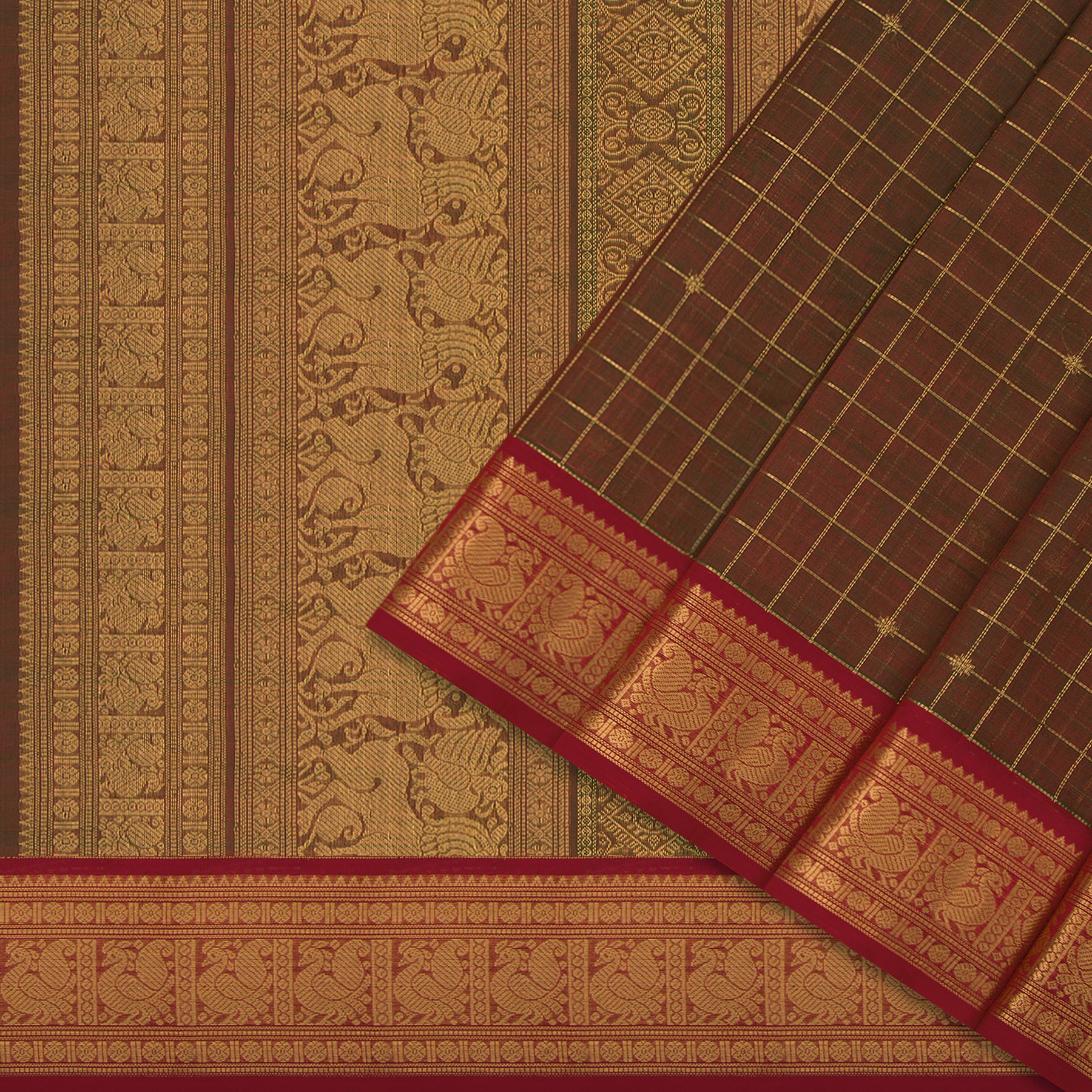 Kanakavalli Silk/Cotton Sari 24-613-HS005-05831 - Cover View