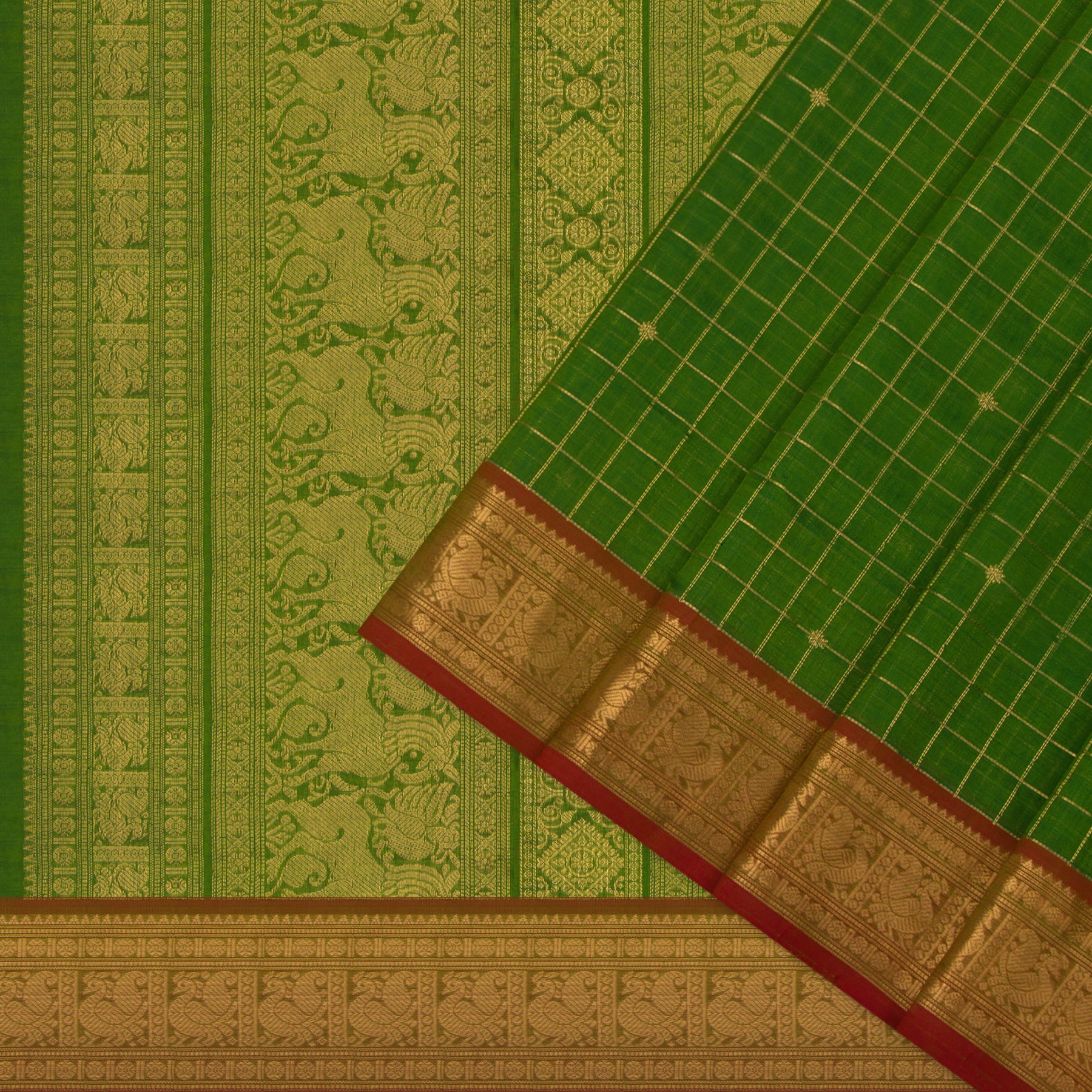Kanakavalli Silk/Cotton Sari 24-613-HS005-05865 - Cover View