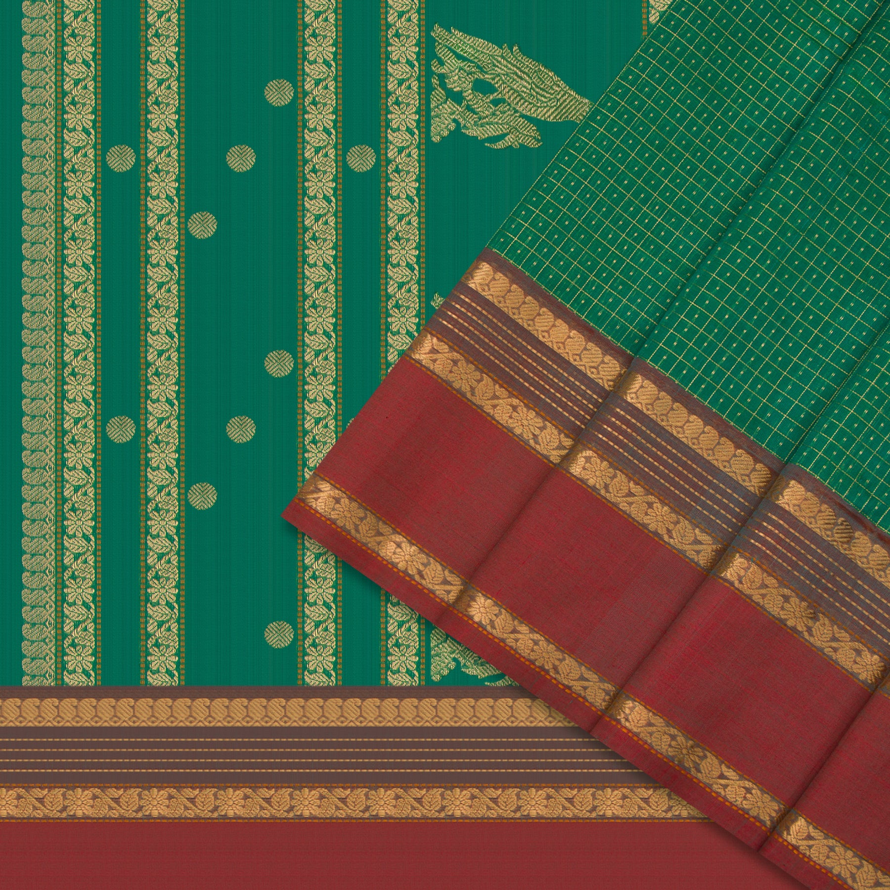 Kanakavalli Silk/Cotton Sari 24-613-HS005-05910 - Cover View