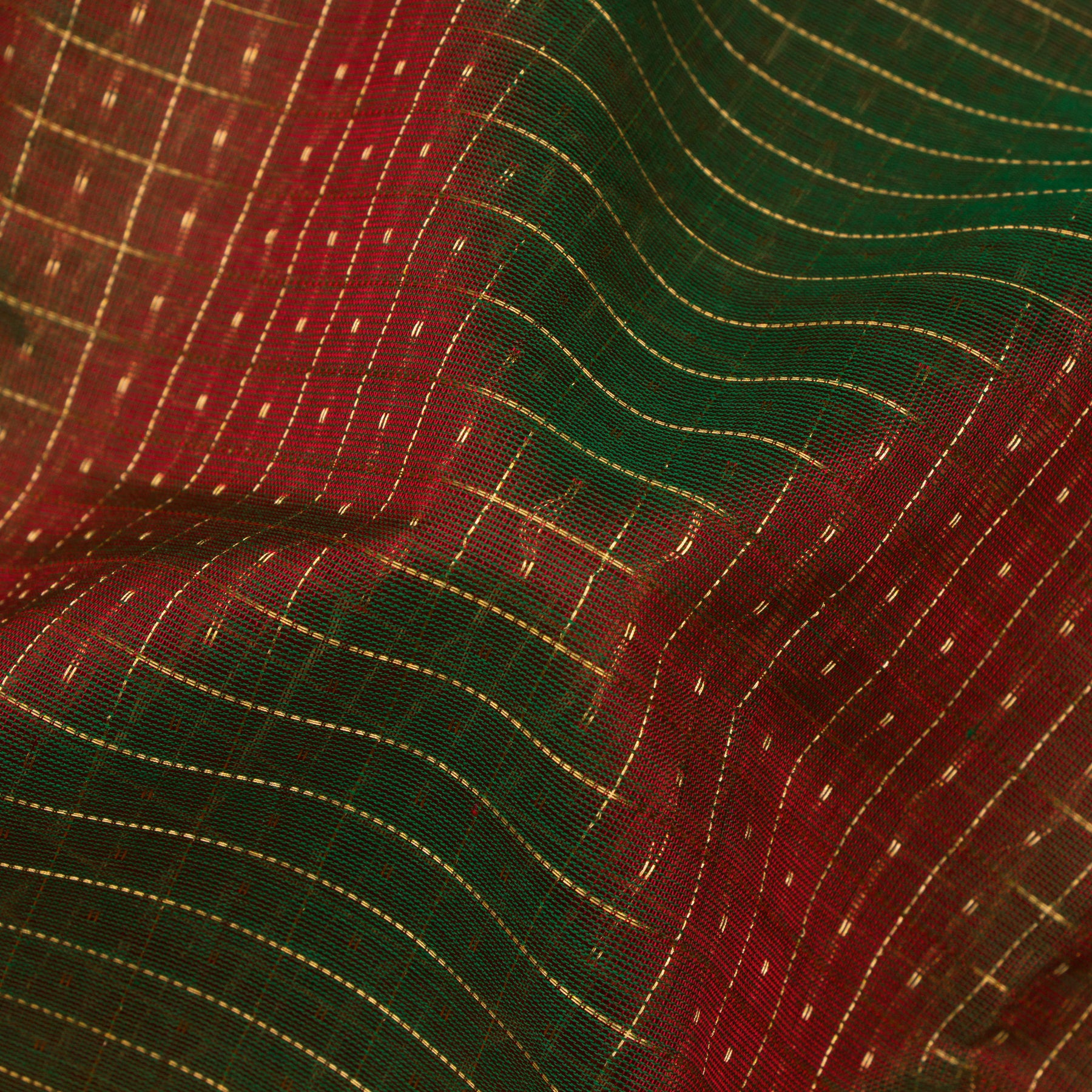 Kanakavalli Silk/Cotton Sari 24-613-HS005-05932 - Fabric View