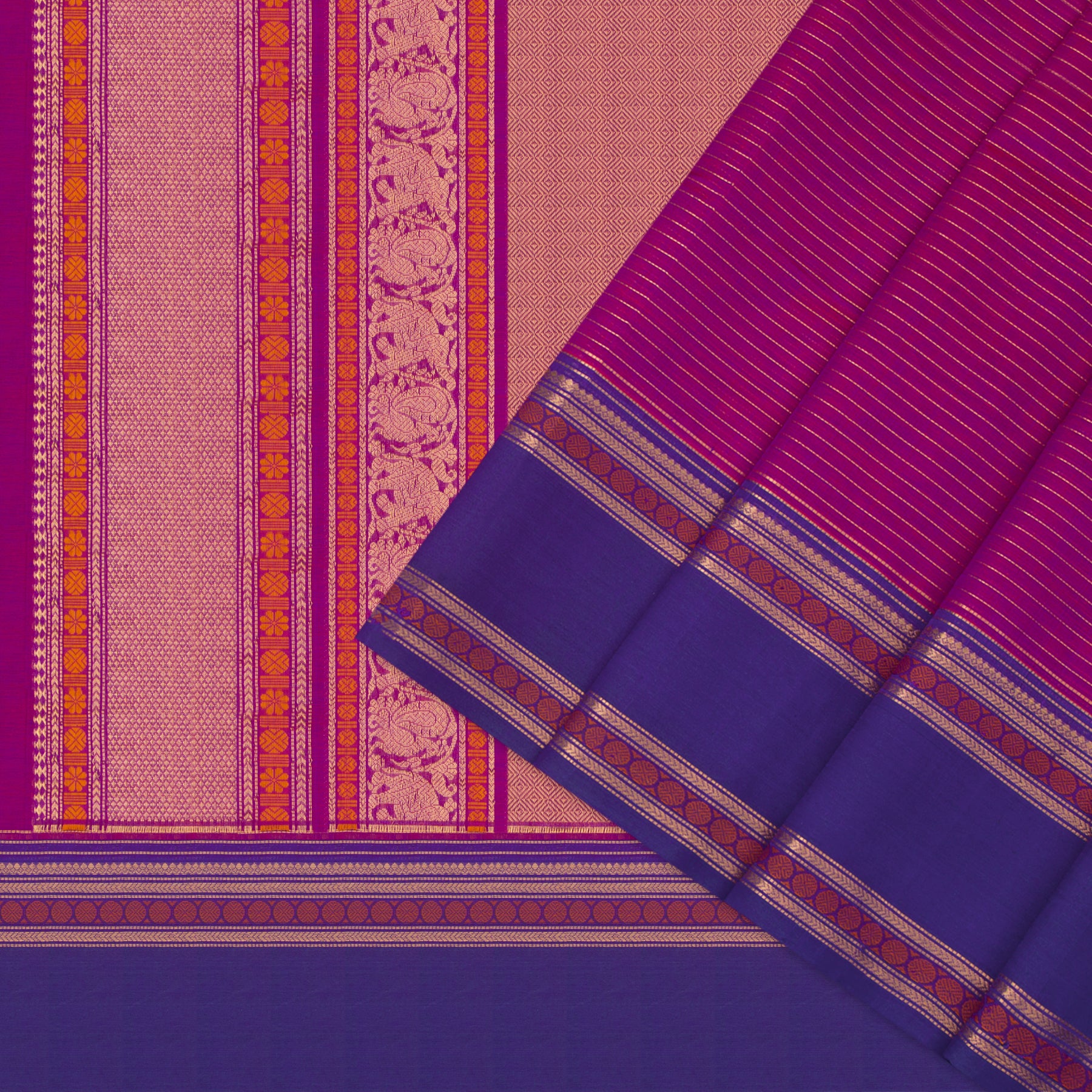 Kanakavalli Silk/Cotton Sari 24-613-HS005-05947 - Cover View