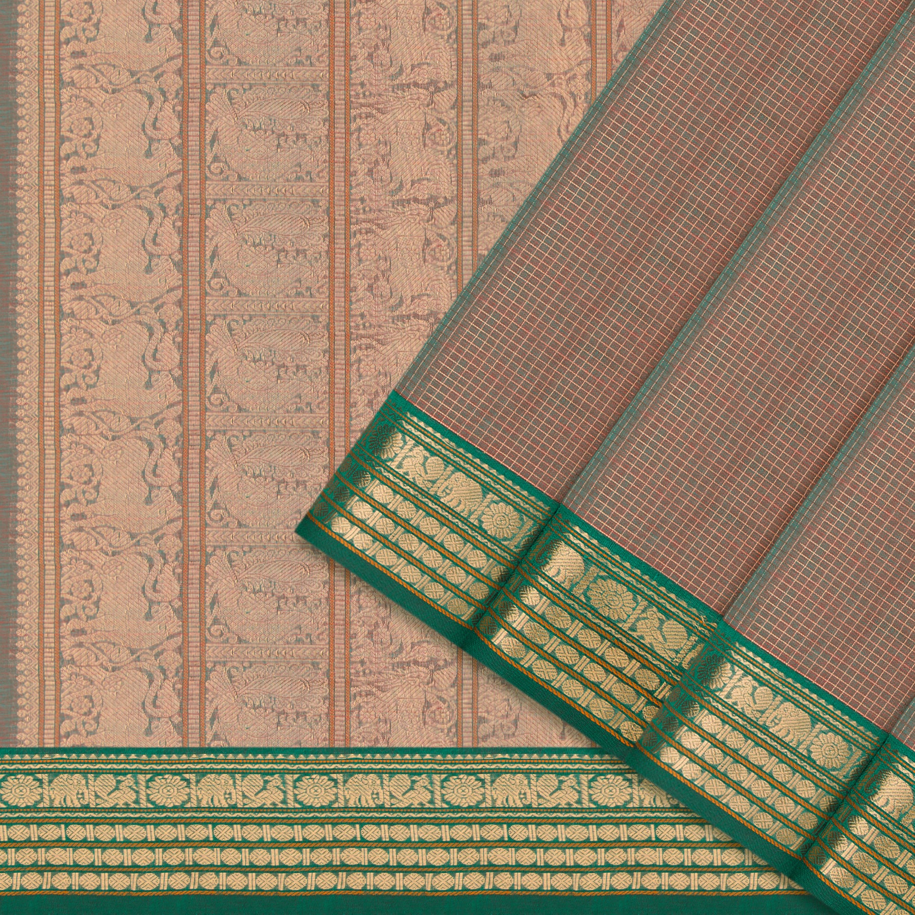 Kanakavalli Silk/Cotton Sari 24-613-HS005-09108 - Cover View