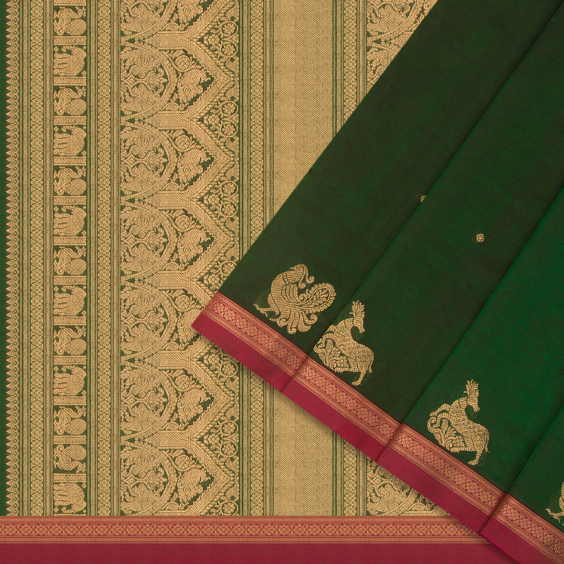 Kanakavalli Silk/Cotton Sari 24-613-HS005-09168 - Cover View