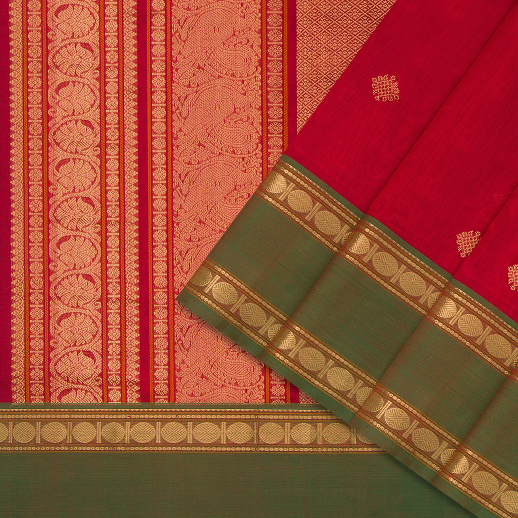 Kanakavalli Silk/Cotton Sari 24-613-HS005-09173 - Cover View