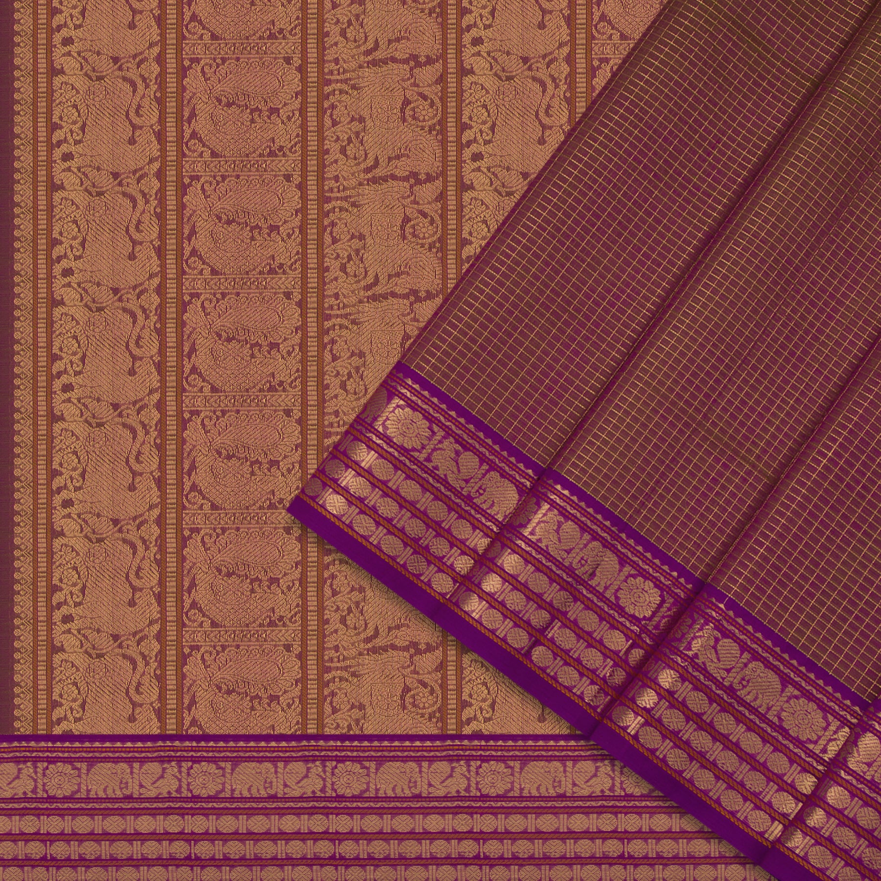 Kanakavalli Silk/Cotton Sari 24-613-HS005-13824 - Cover View