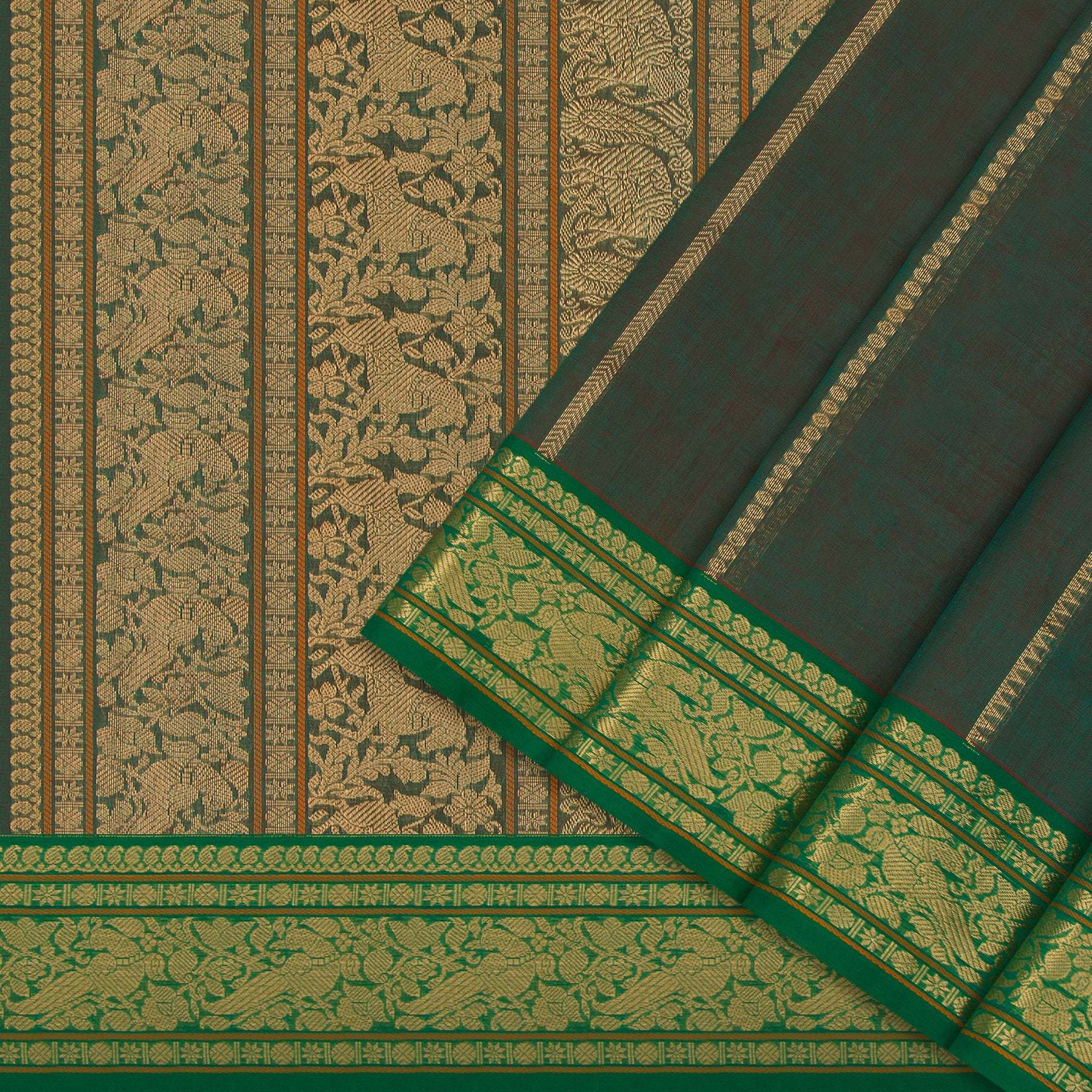 Kanakavalli Silk/Cotton Sari 24-613-HS005-13838 - Cover View