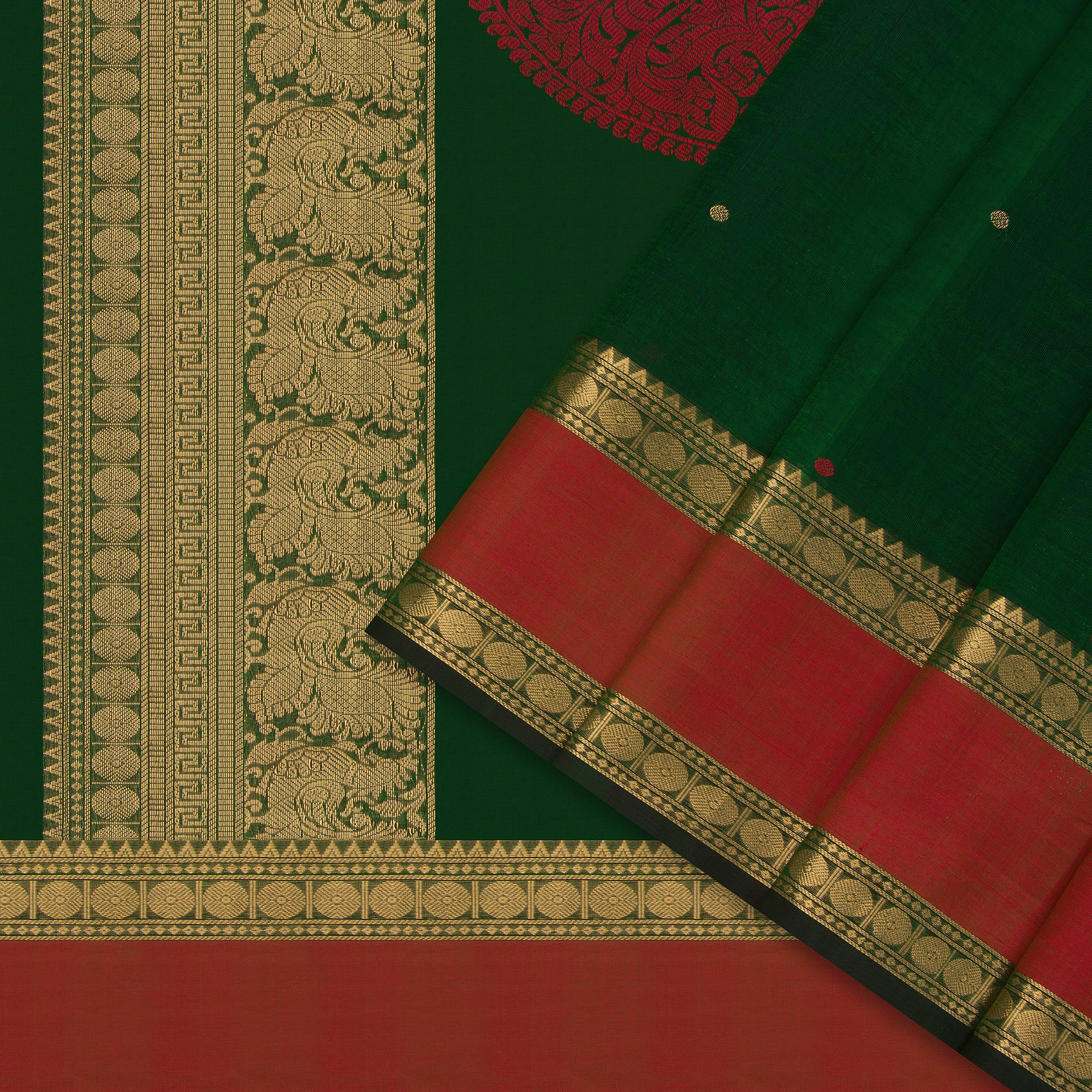 Kanakavalli Silk/Cotton Sari 24-613-HS005-13911 - Cover View