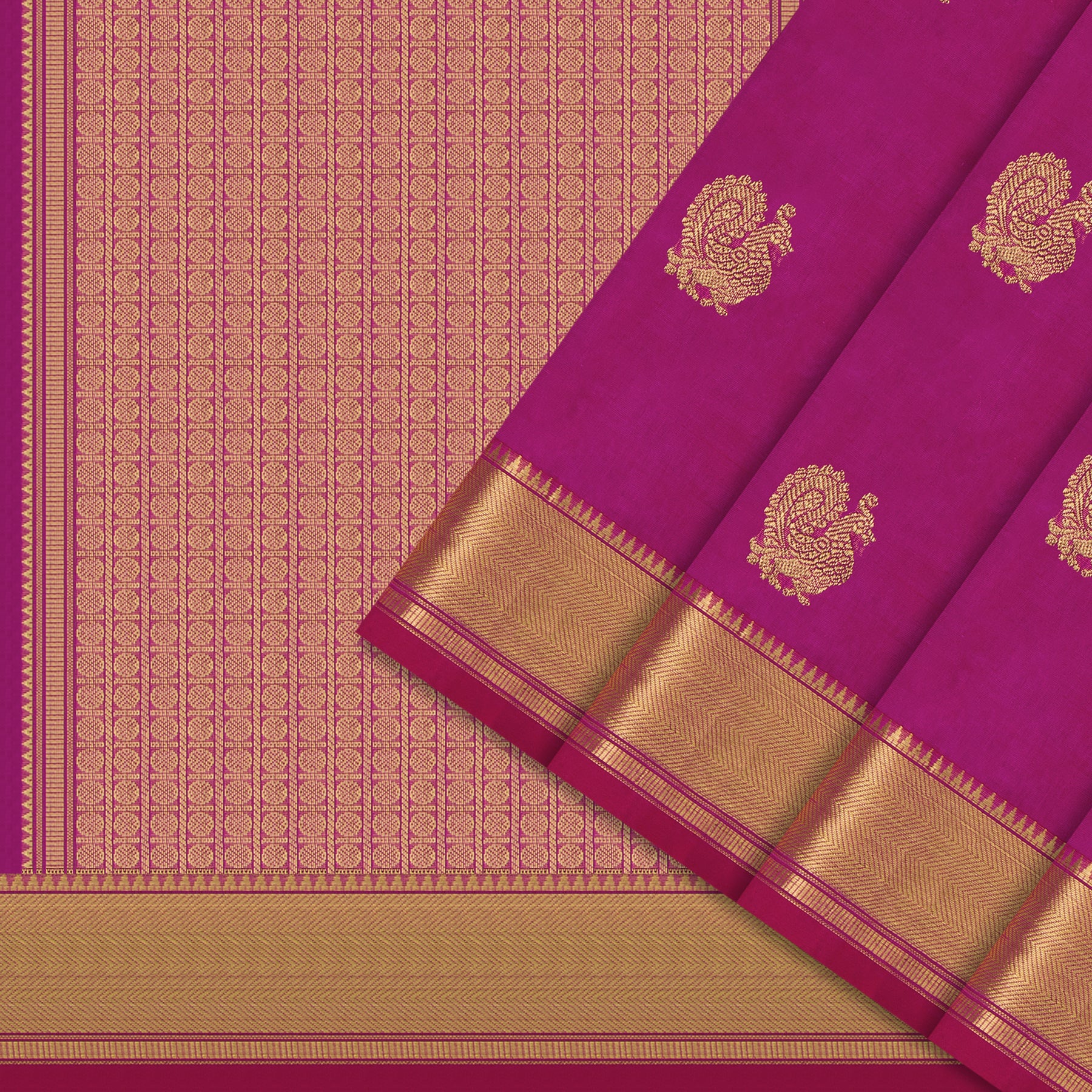 Kanakavalli Silk/Cotton Sari 24-613-HS005-14128 - Cover View