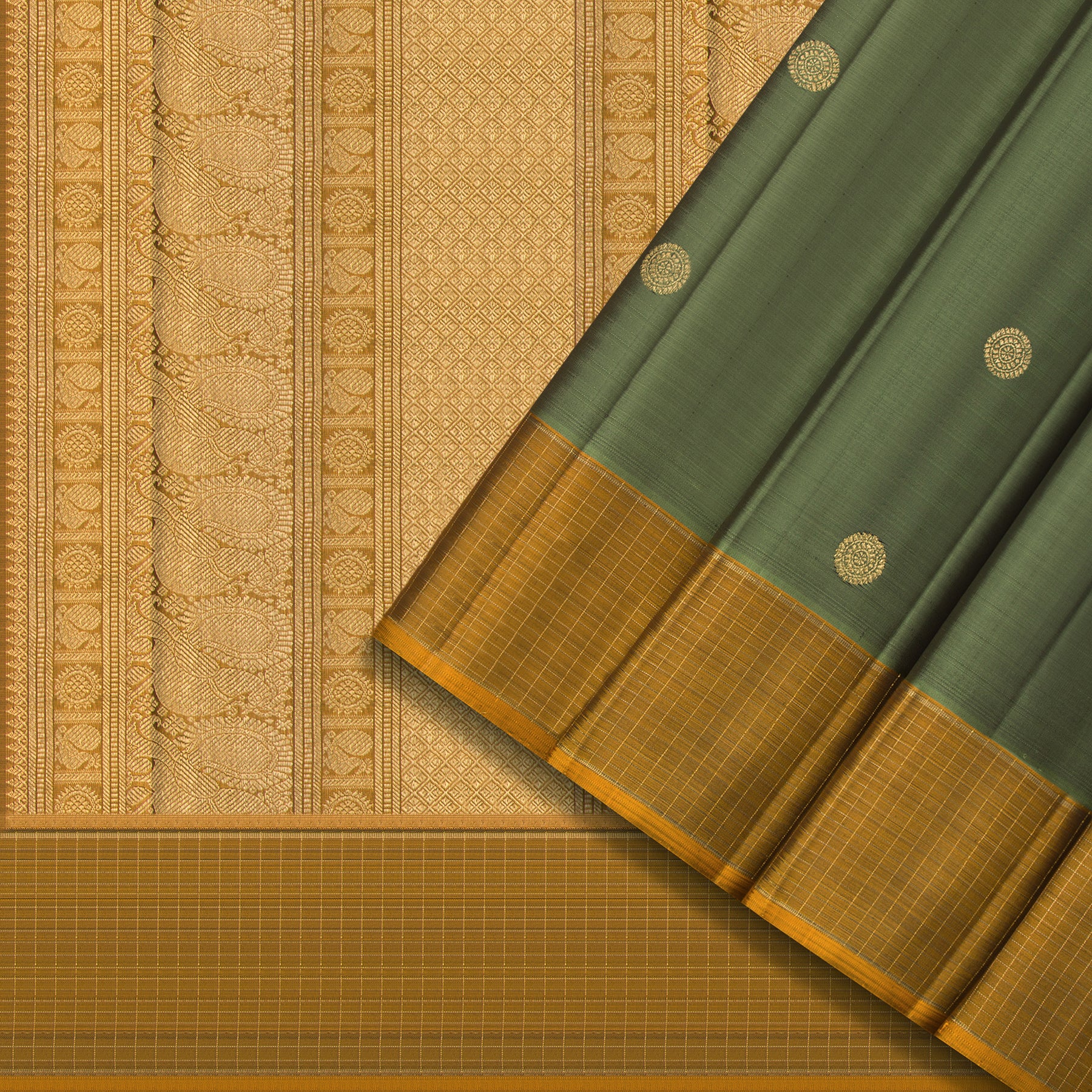 Kanakavalli Kanjivaram Silk Sari 24-615-HS001-02174 - Cover View