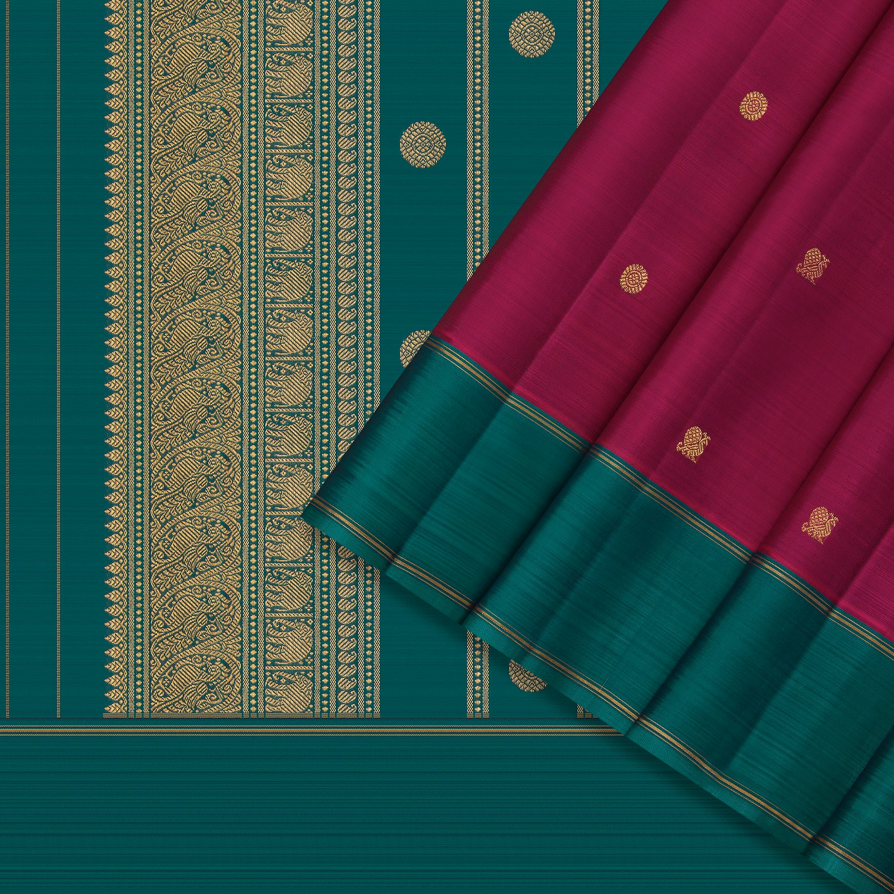 Kanakavalli Kanjivaram Silk Sari 24-615-HS001-02190 - Cover View