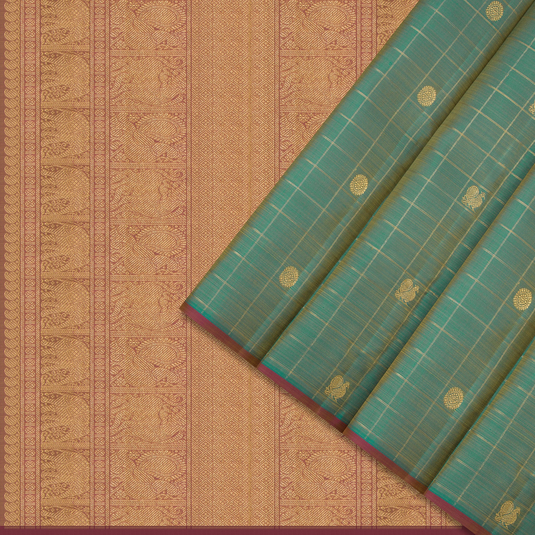 Kanakavalli Kanjivaram Silk Sari 24-615-HS001-02201 - Cover View