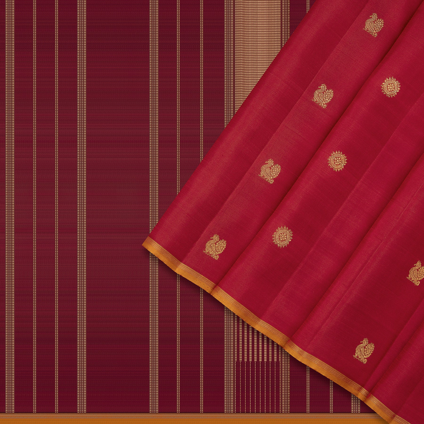 Kanakavalli Kanjivaram Silk Sari 24-615-HS001-02210 - Cover View