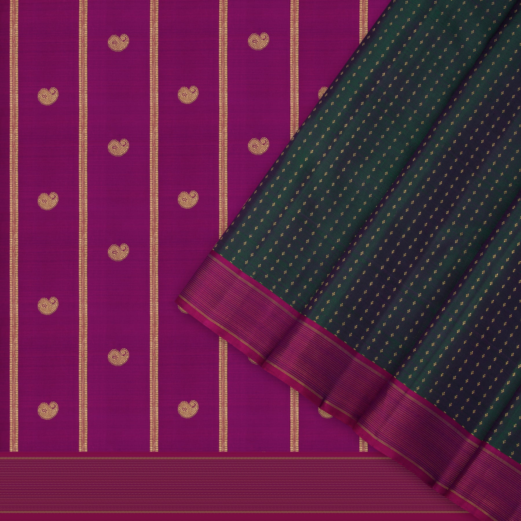 Kanakavalli Kanjivaram Silk Sari 24-615-HS001-02229 - Cover View