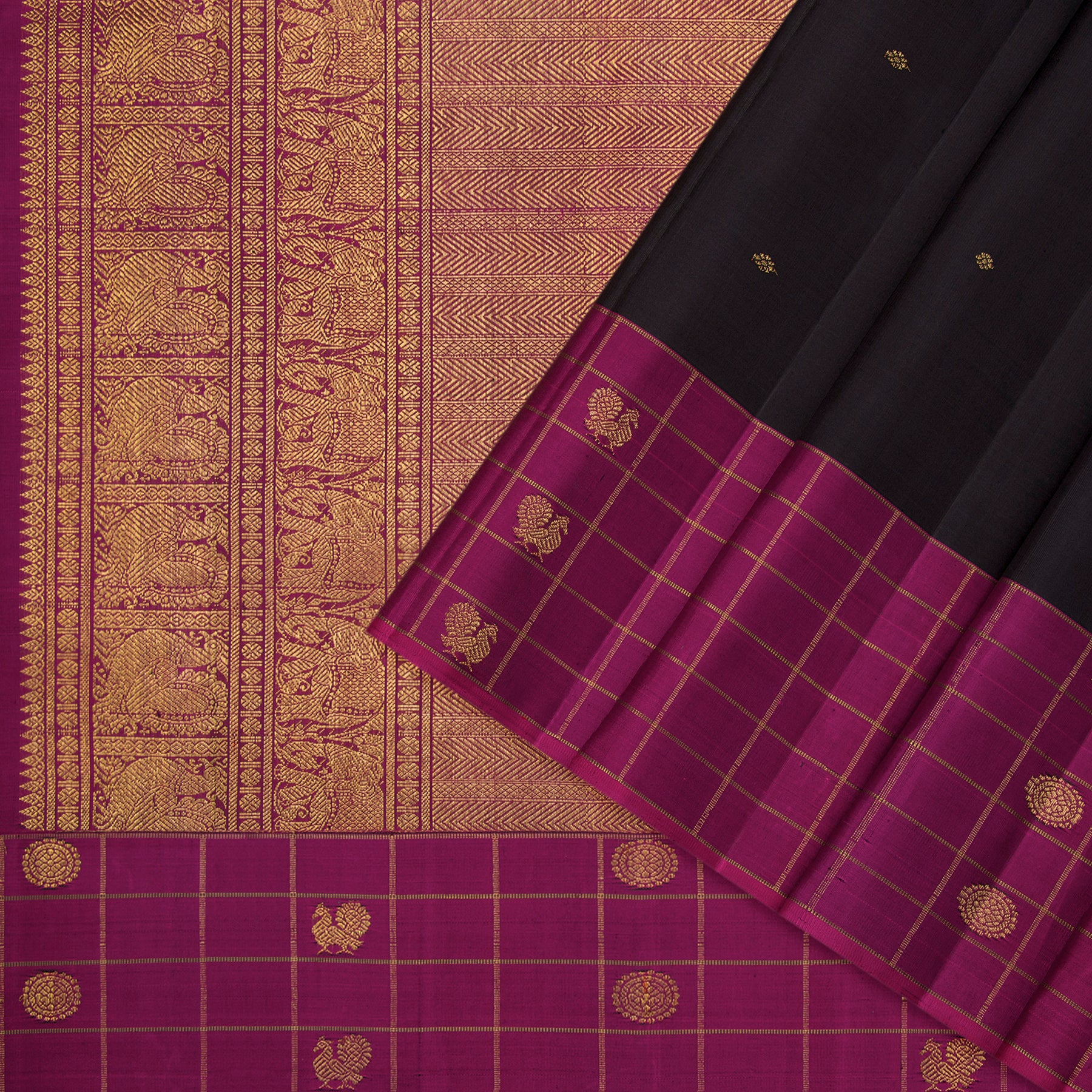 Kanakavalli Kanjivaram Silk Sari 24-615-HS001-02273- Cover View