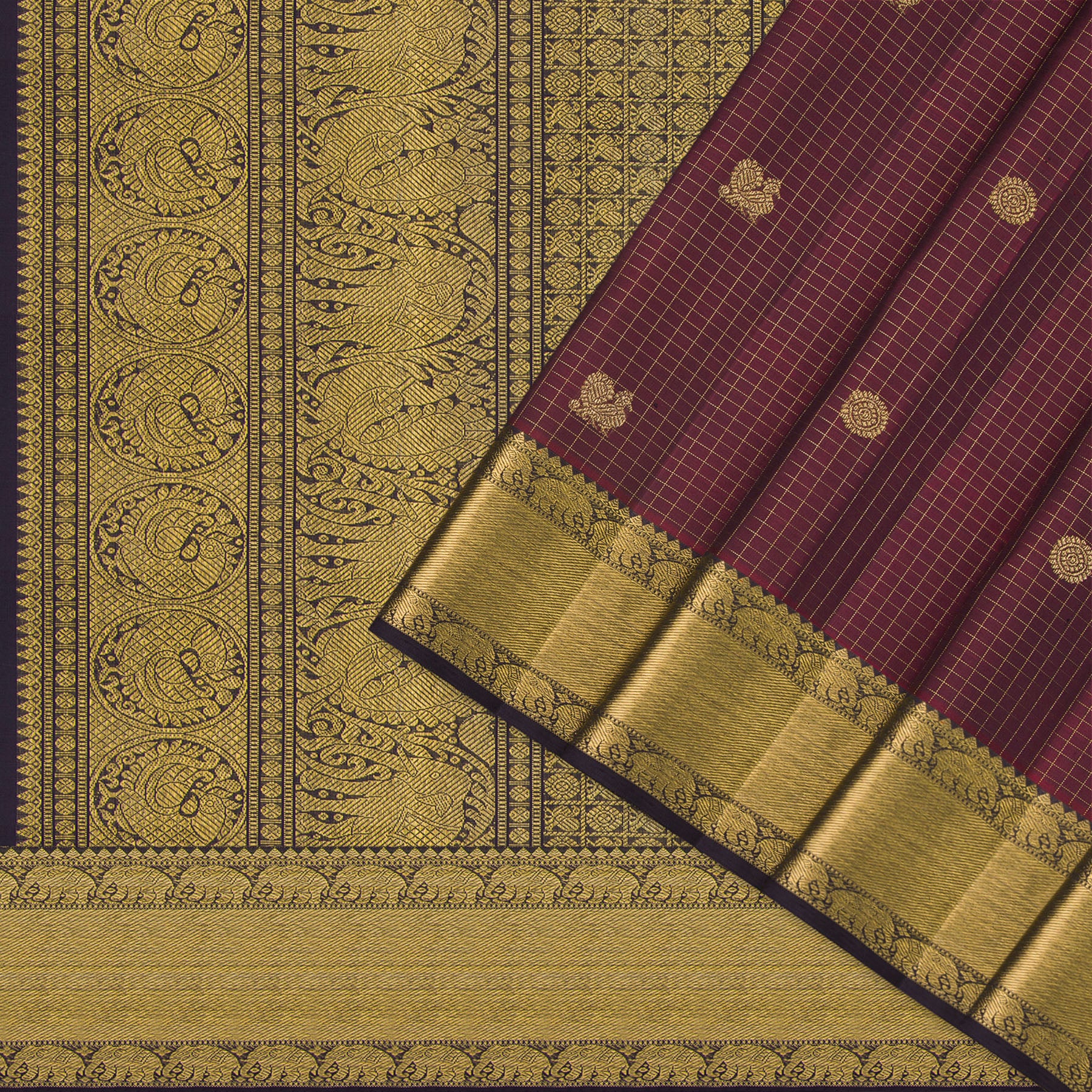 Kanakavalli Kanjivaram Silk Sari 24-615-HS001-02293 - Cover View