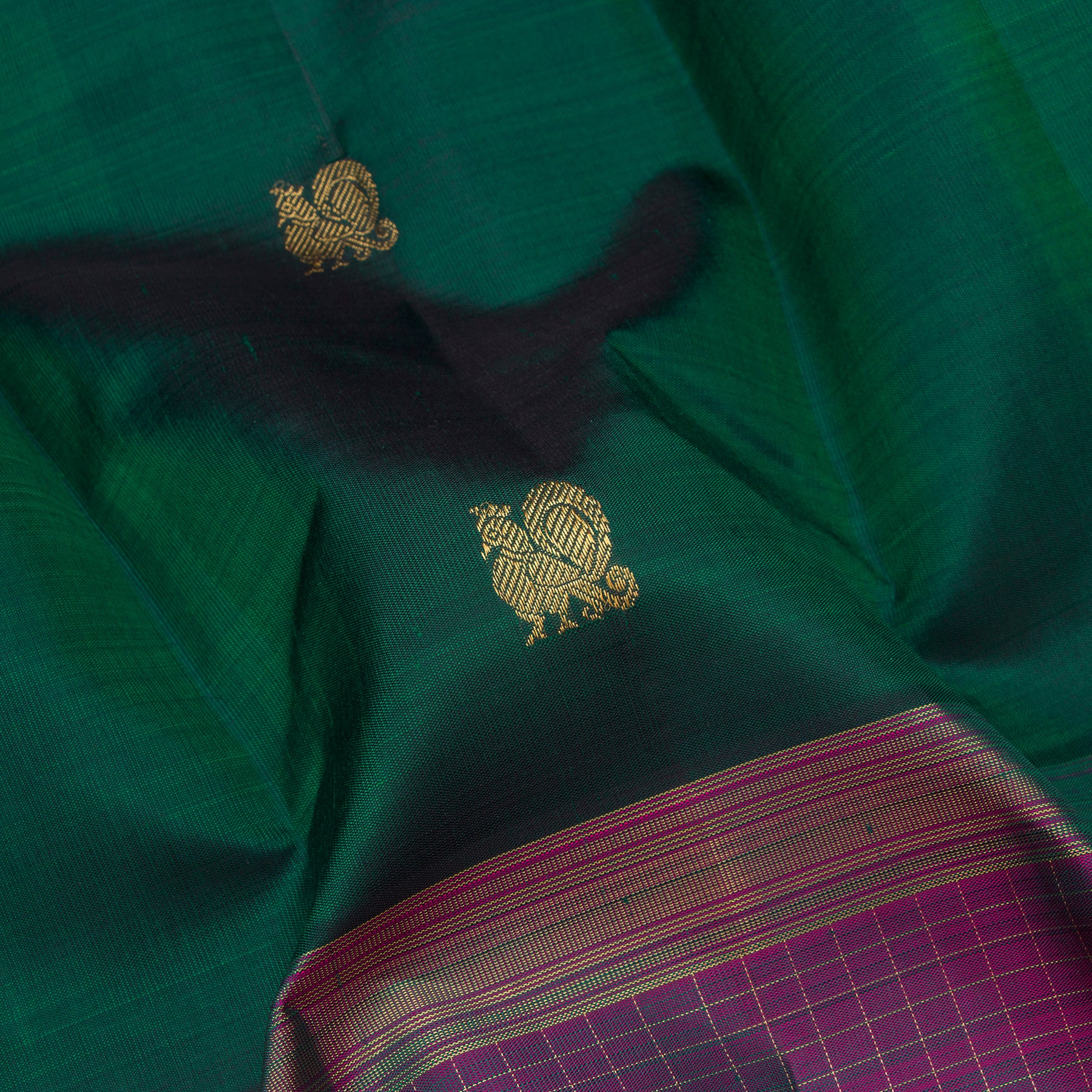 Kanakavalli Kanjivaram Silk Sari 24-615-HS001-03117 - Fabric View