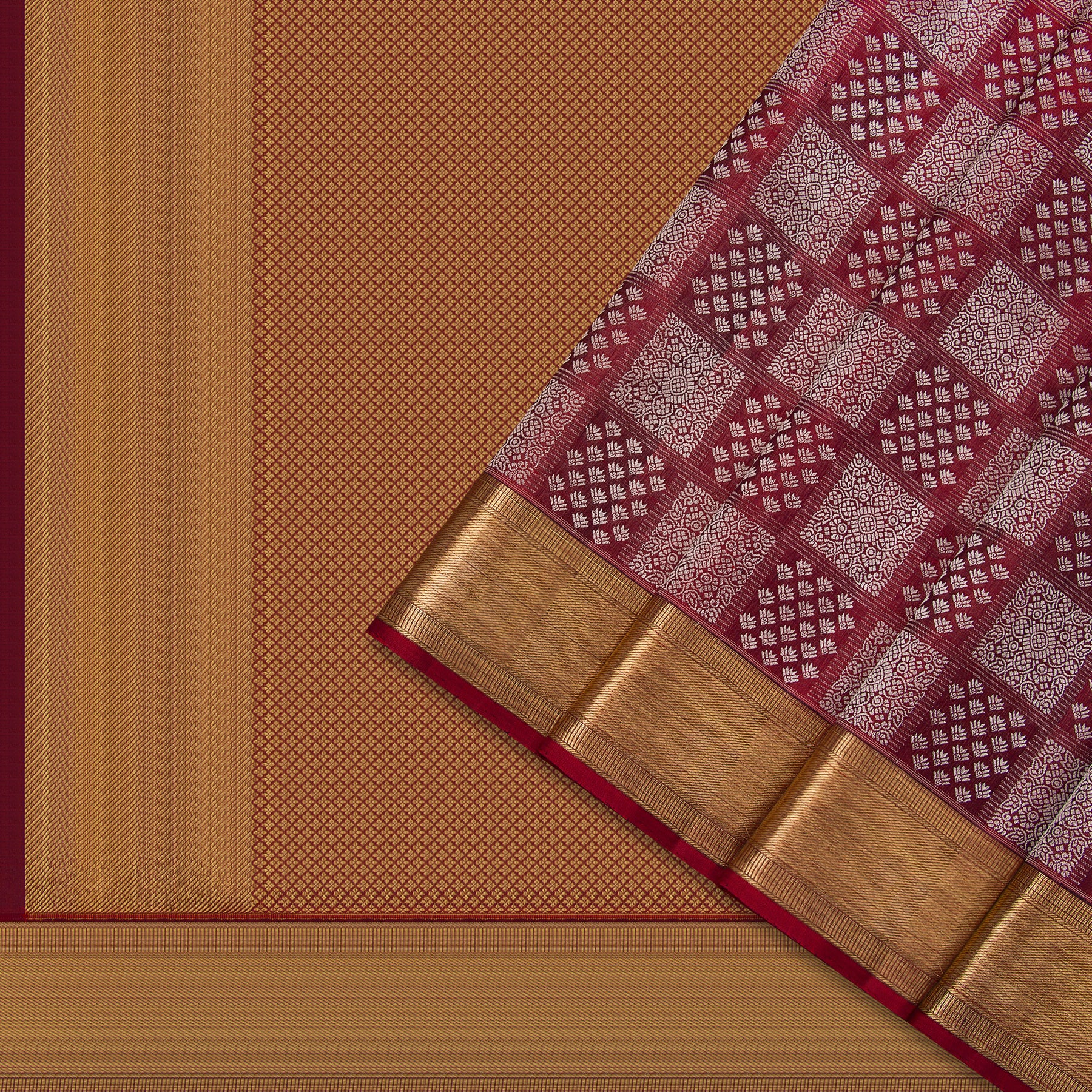 Kanakavalli Kanjivaram Silk Sari 24-615-HS001-03484 - Cover View